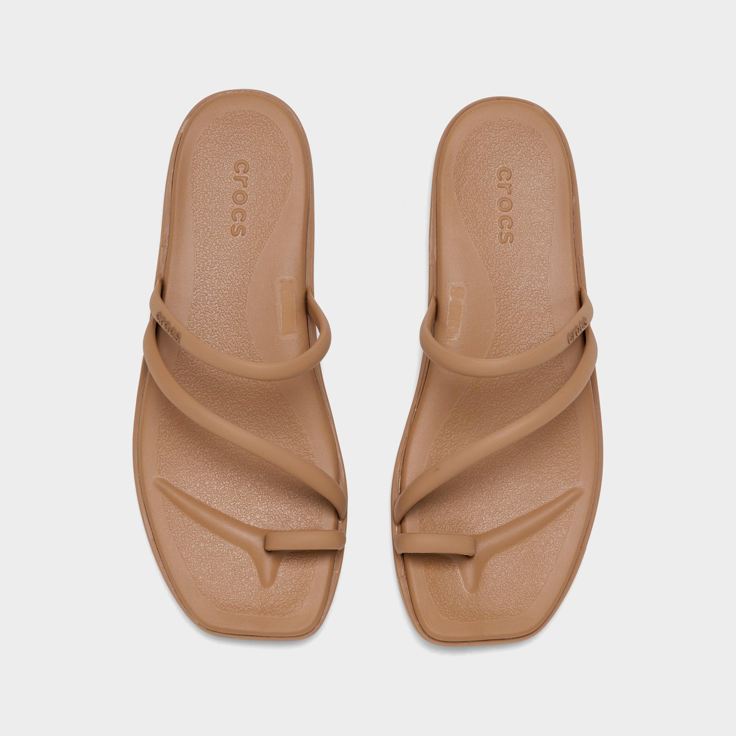 Women's Crocs Miami Metallic Toe Loop Sandals