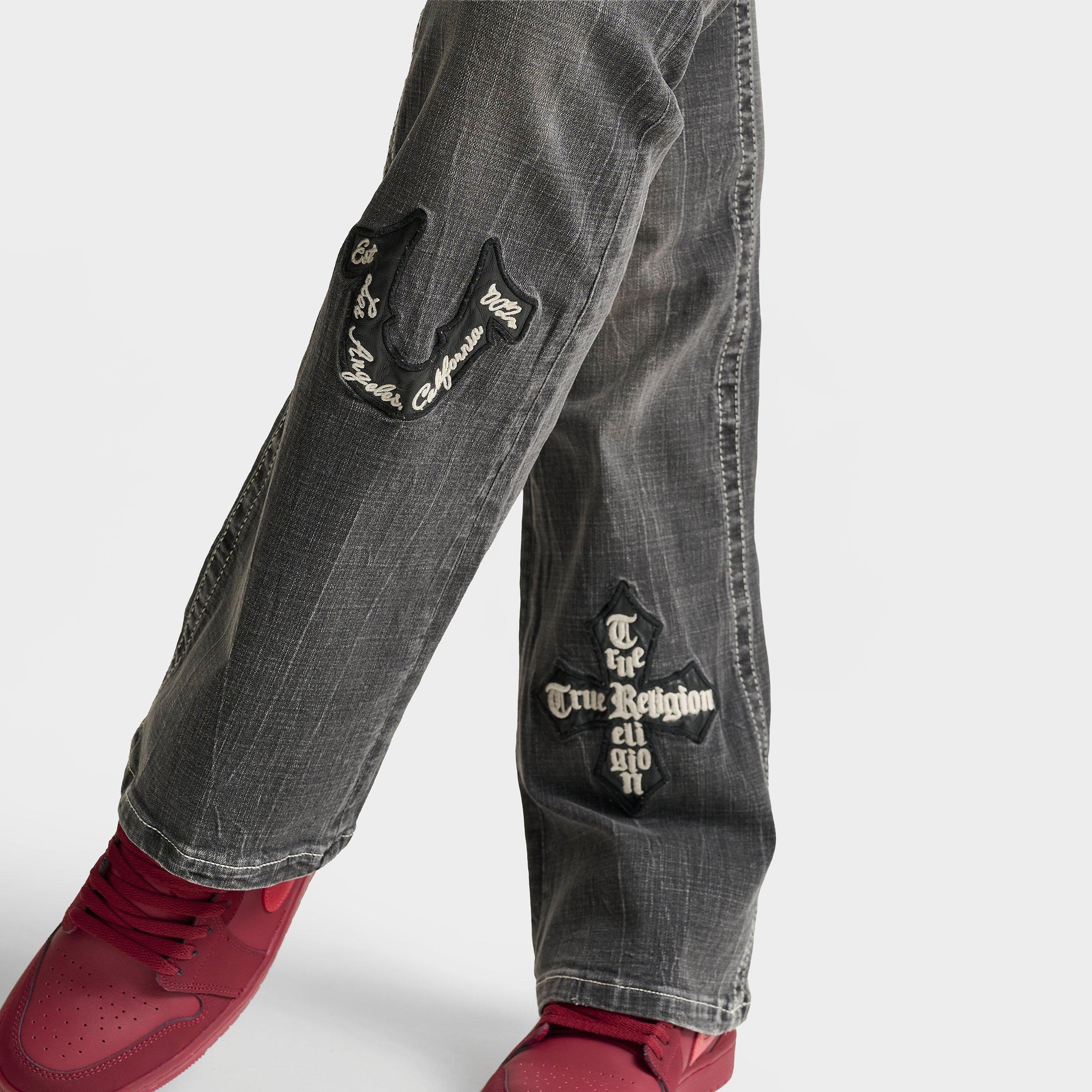 Women's True Religion Becca Appliqué Mid-Rise Bootcut Jeans