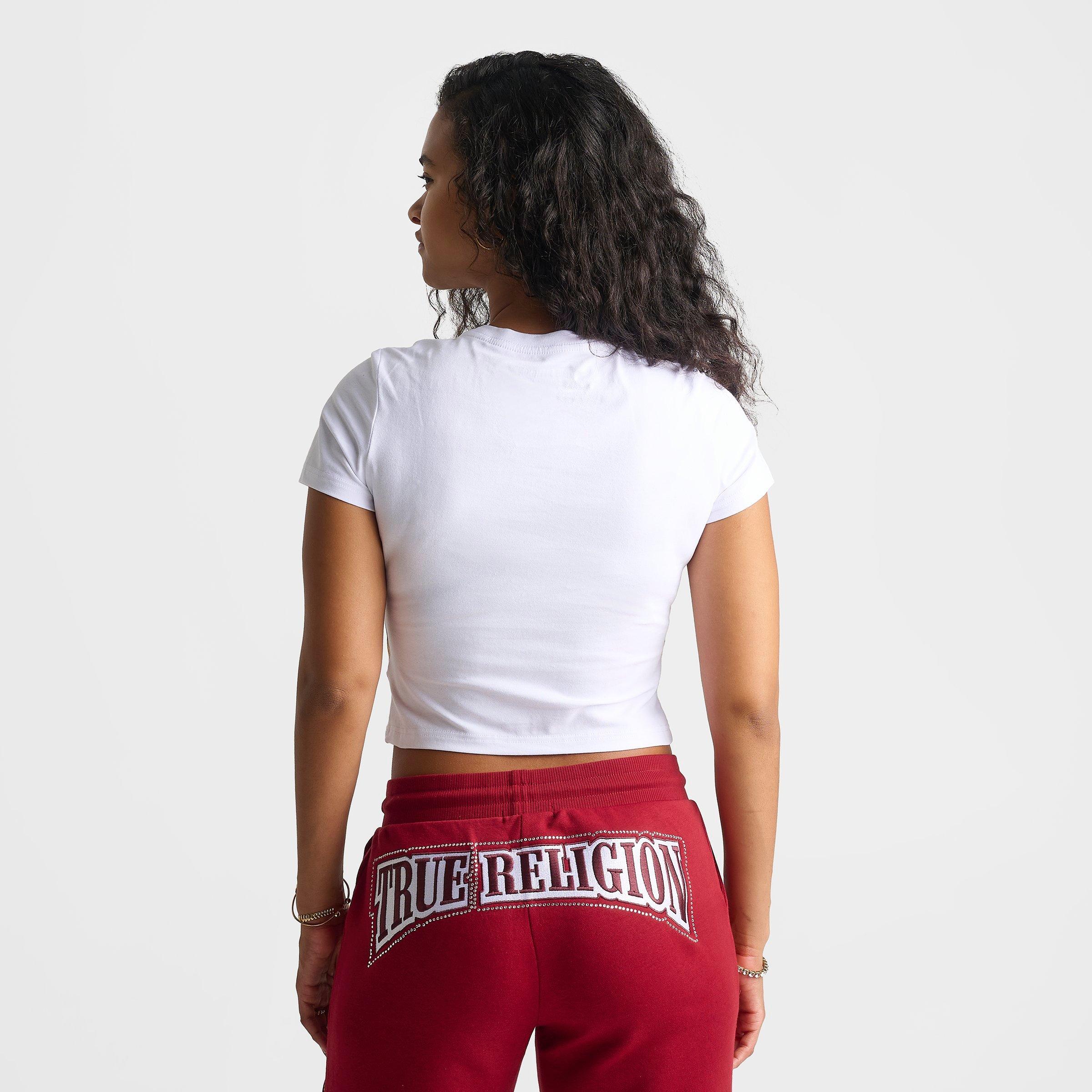 Women's True Religion Crystal Leopard Baby T-Shirt