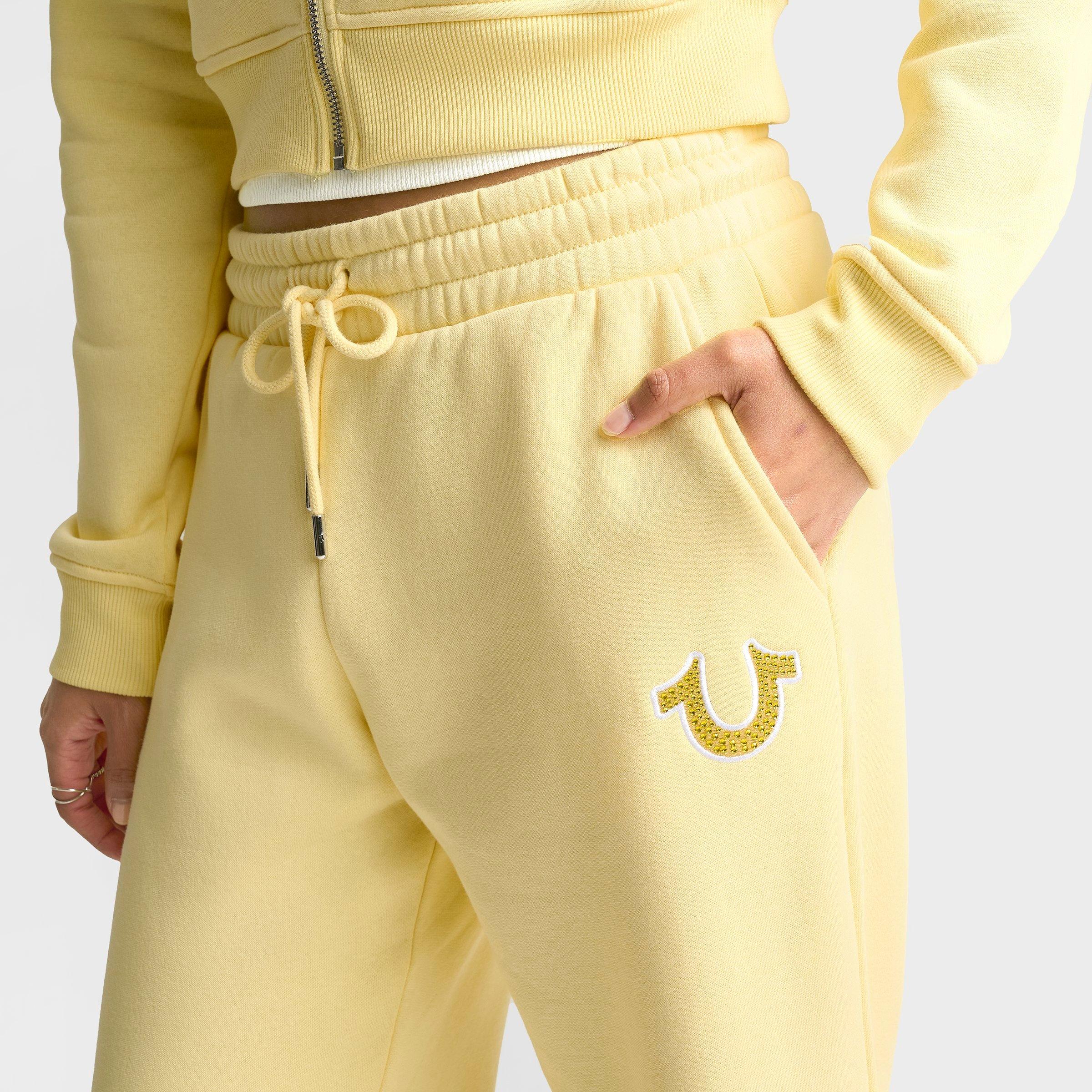 Women's True Religion Crystal Script Wide-Leg Jogger Pants