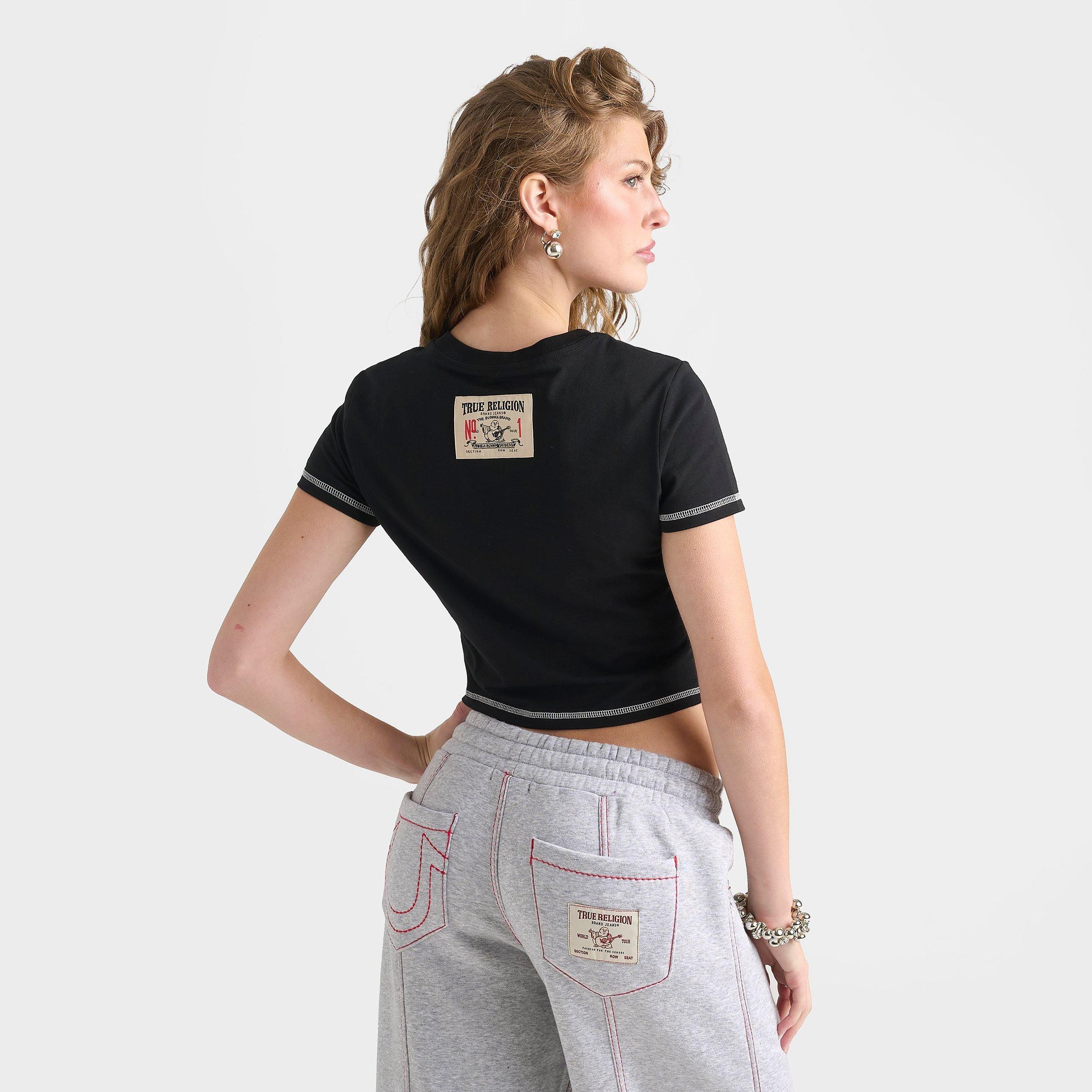 Women's True Religion Crystal Buddha T-Shirt