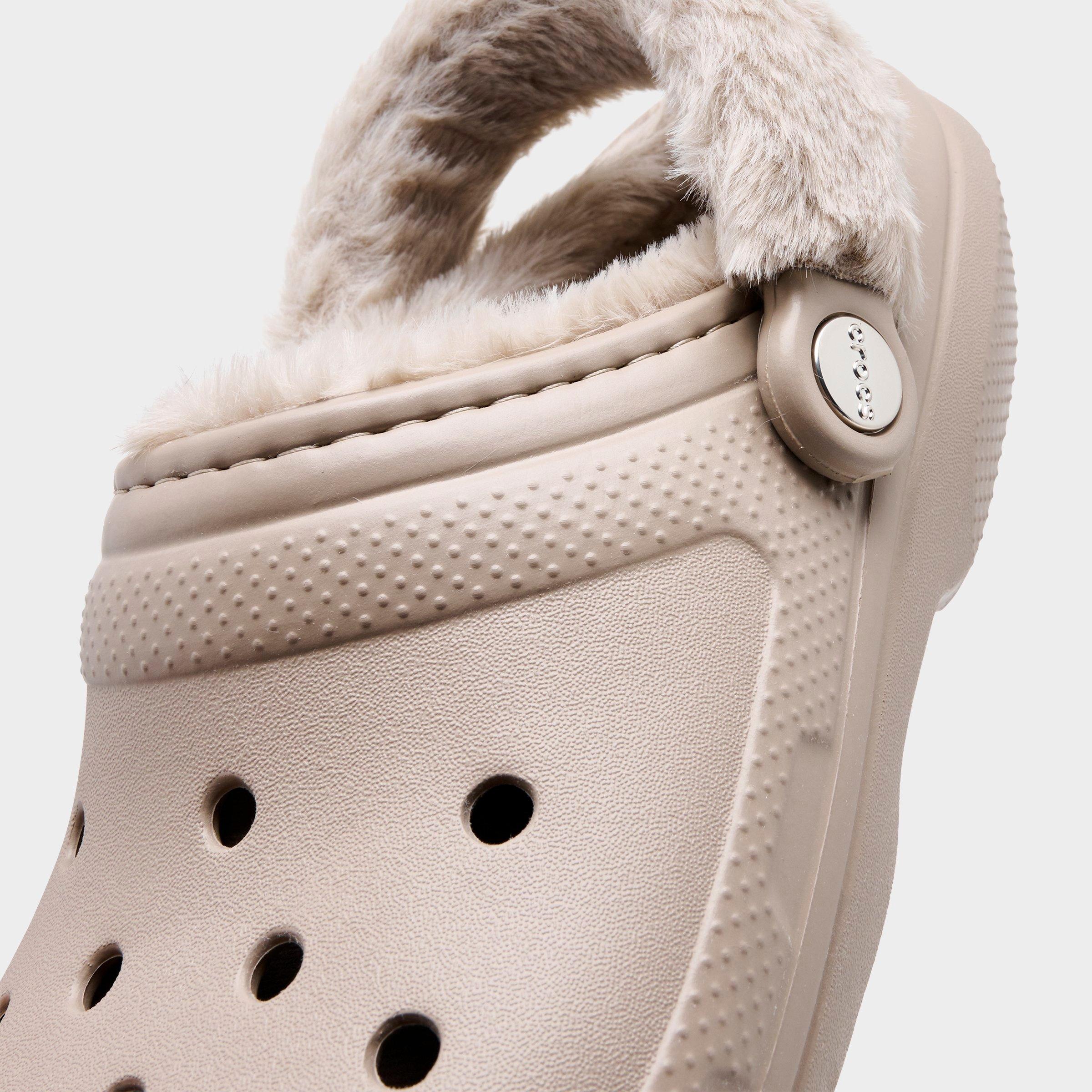Women's Crocs Classic Fleece-Lined Clog Shoes
