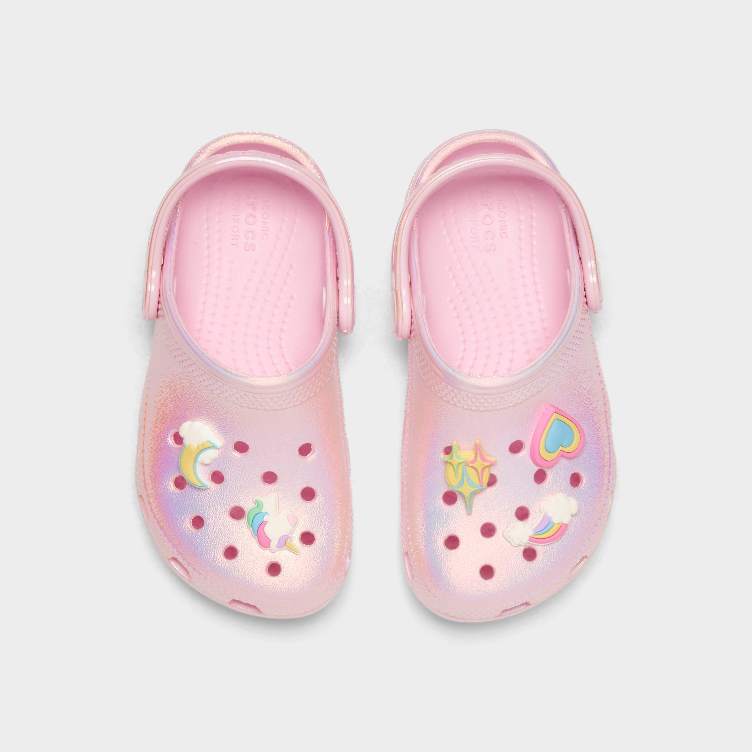 Girls' Toddler Crocs Unicorn Classic Clog Shoes