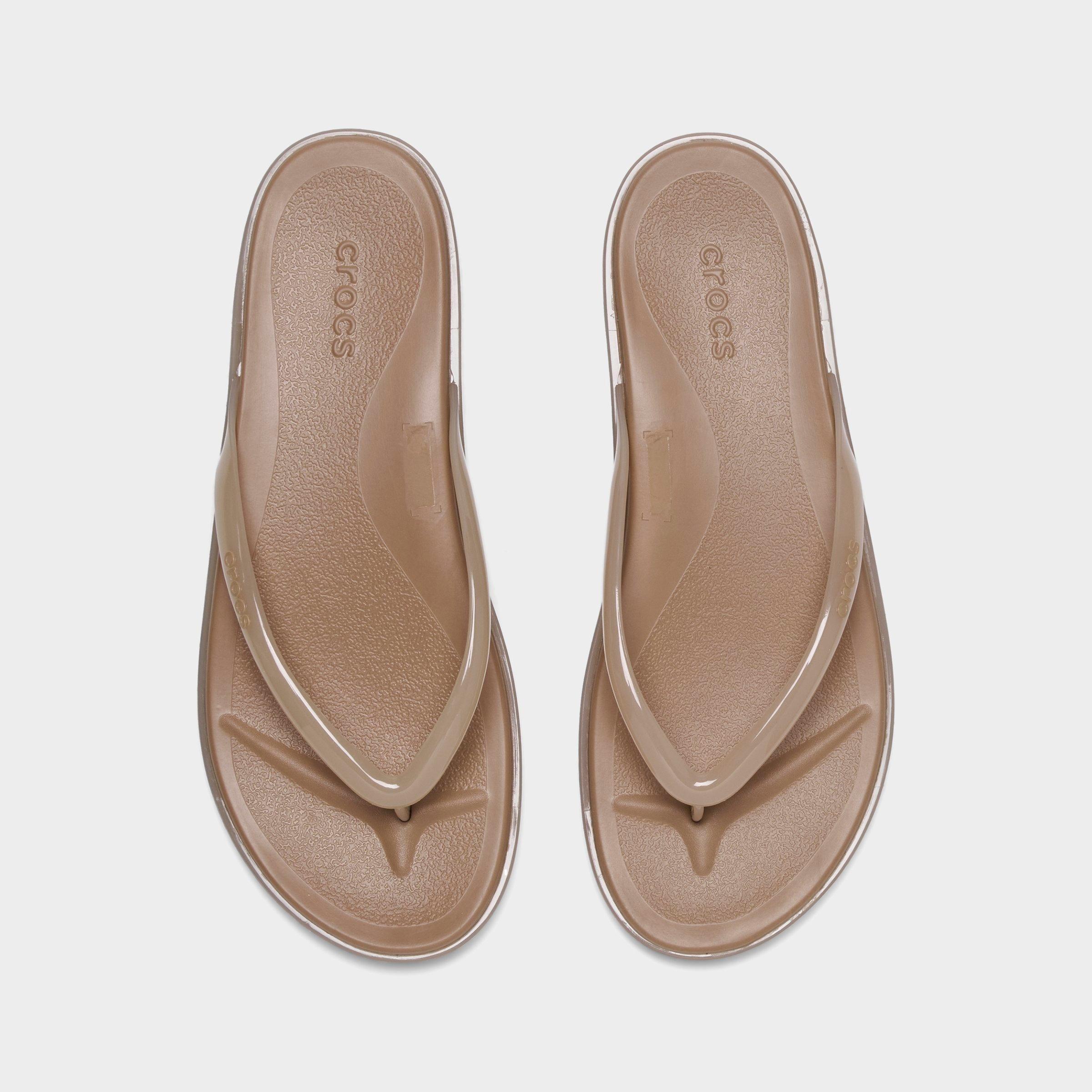 Women's Crocs Miami Round Toe Jelly Flip Flop Sandals