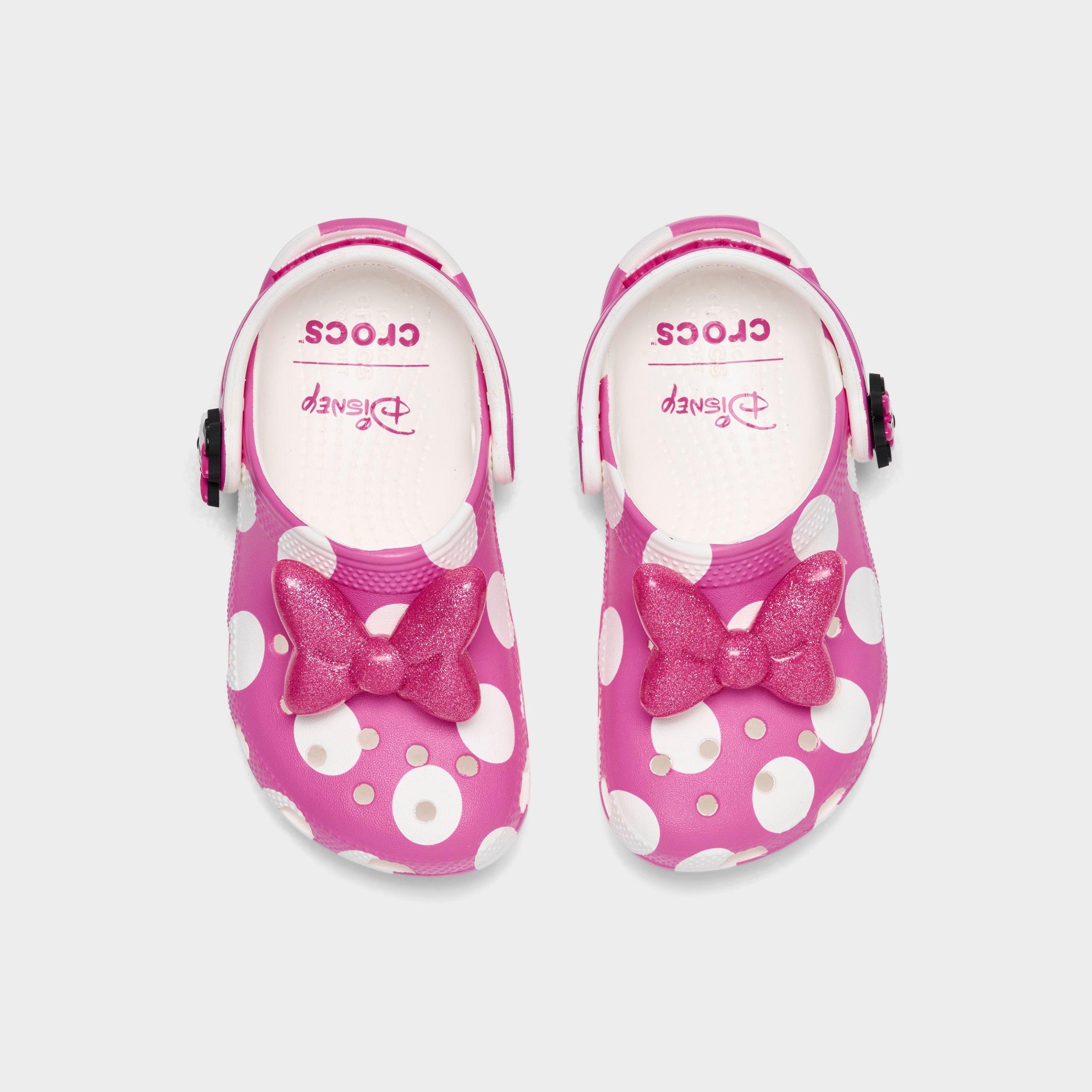 Kids' Toddler Crocs X Disney Minnie Mouse Classic Clog Shoes