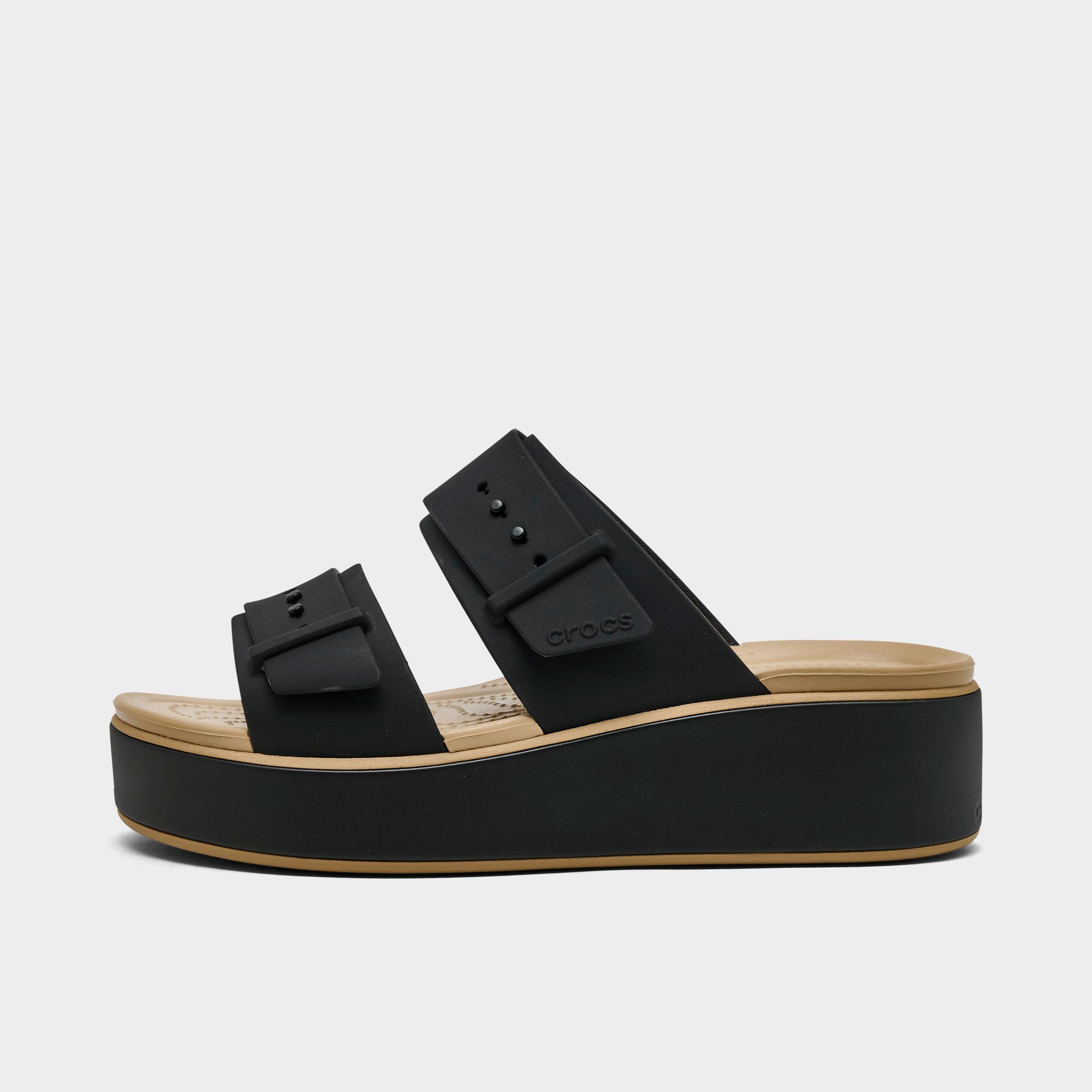 Women's Crocs Brooklyn Matte Wrap Low Wedge Sandals