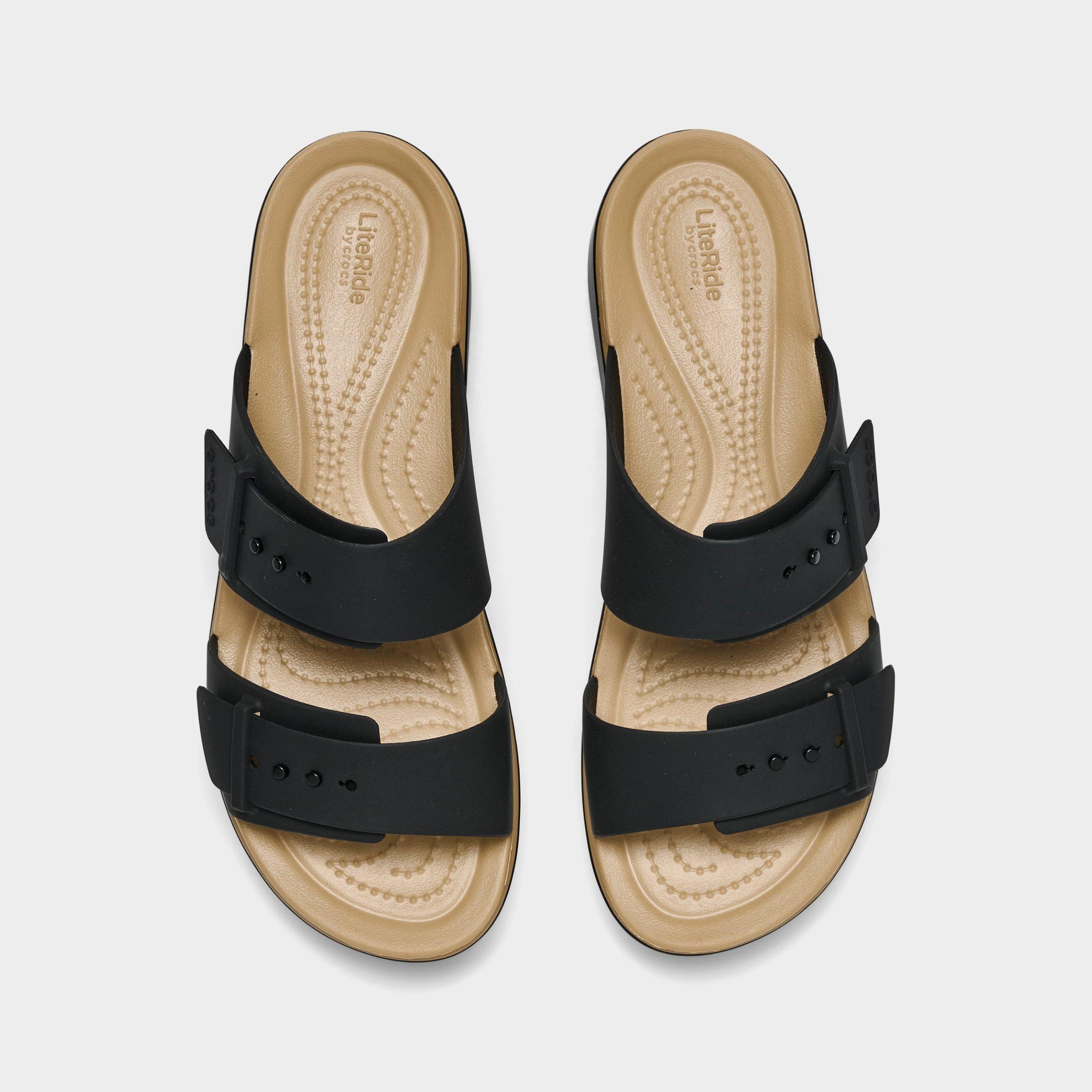 Women's Crocs Brooklyn Matte Wrap Low Wedge Sandals