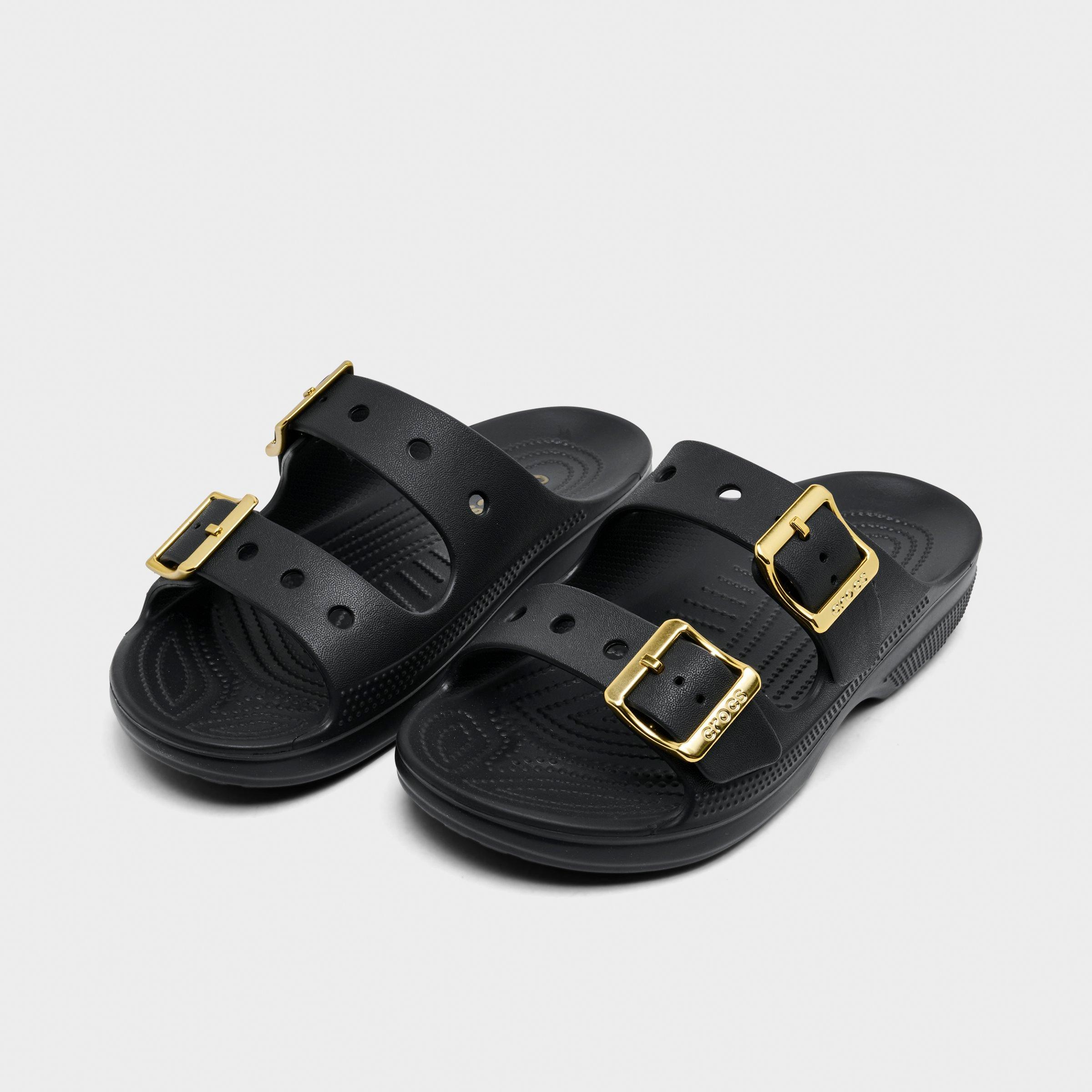 Women's Crocs Saturday Metallic Buckle Casual Sandals