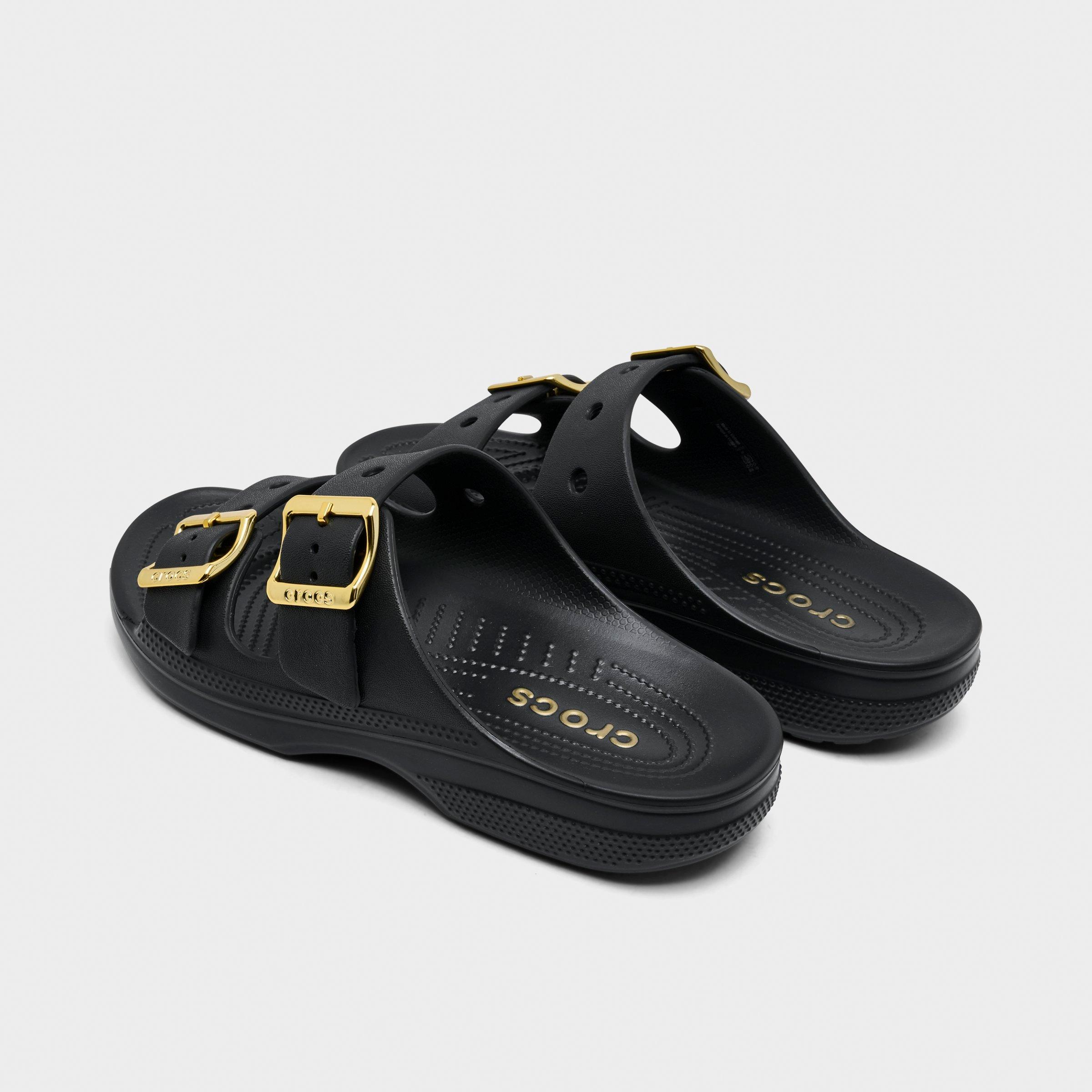 Women's Crocs Saturday Metallic Buckle Casual Sandals