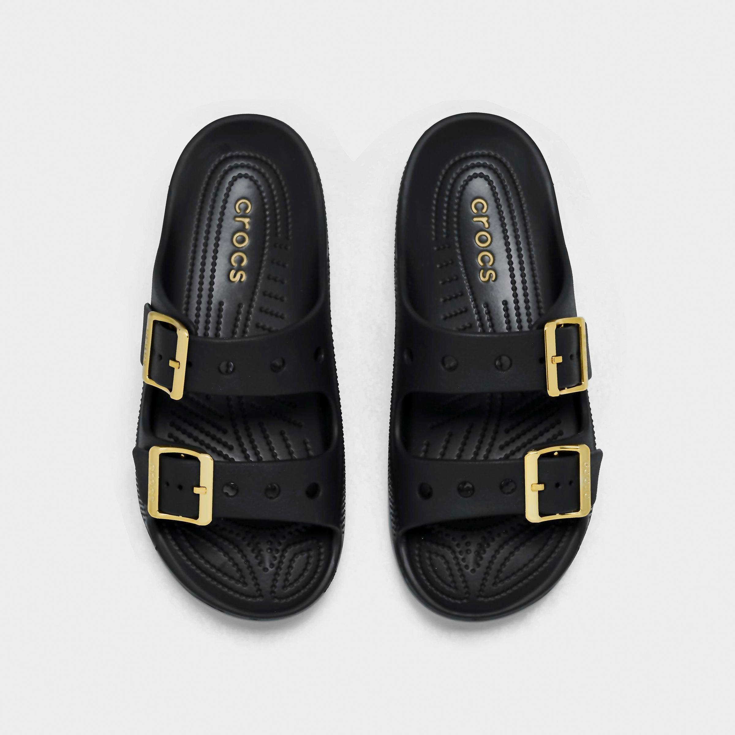 Women's Crocs Saturday Metallic Buckle Casual Sandals