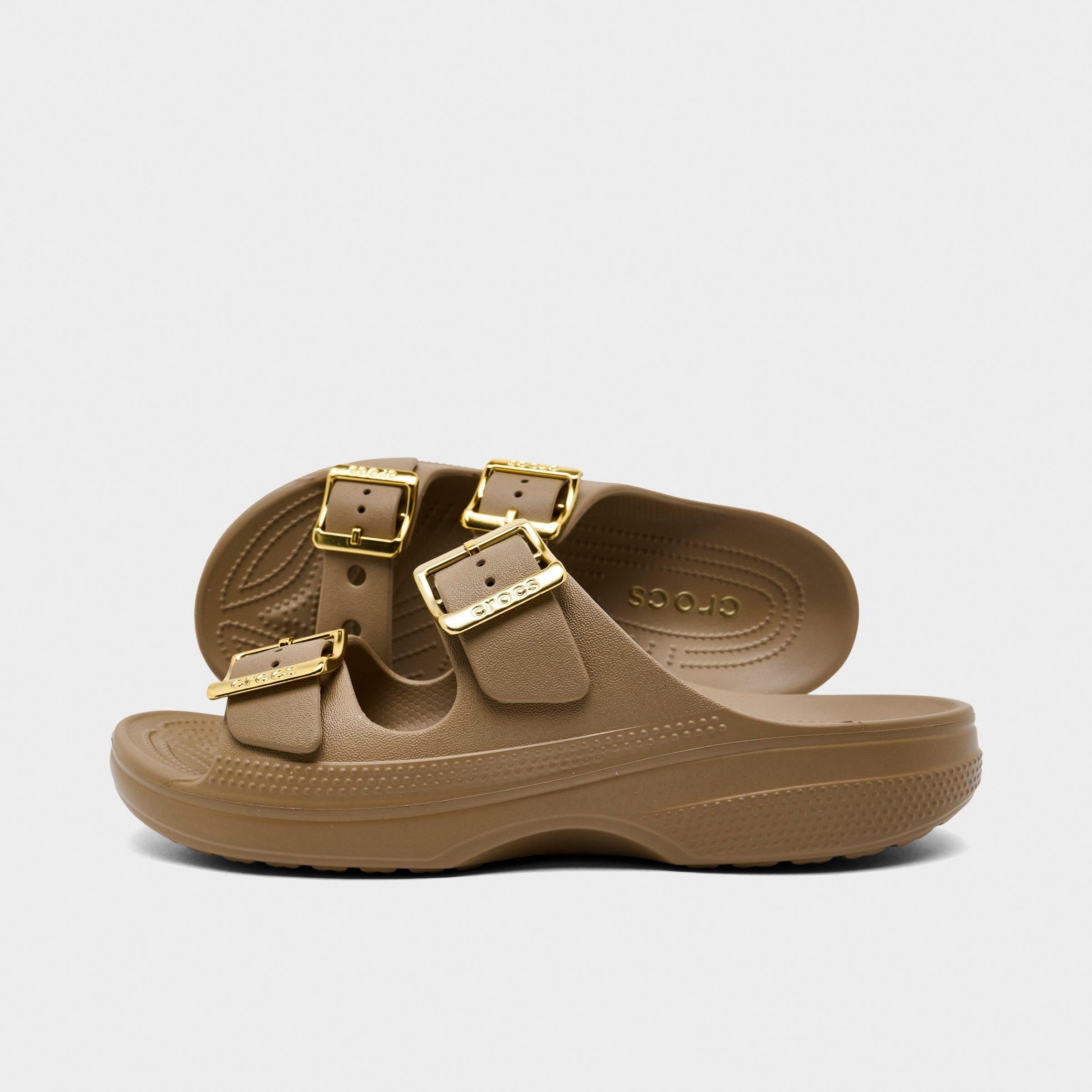 Women's Crocs Saturday Metallic Buckle Casual Sandals