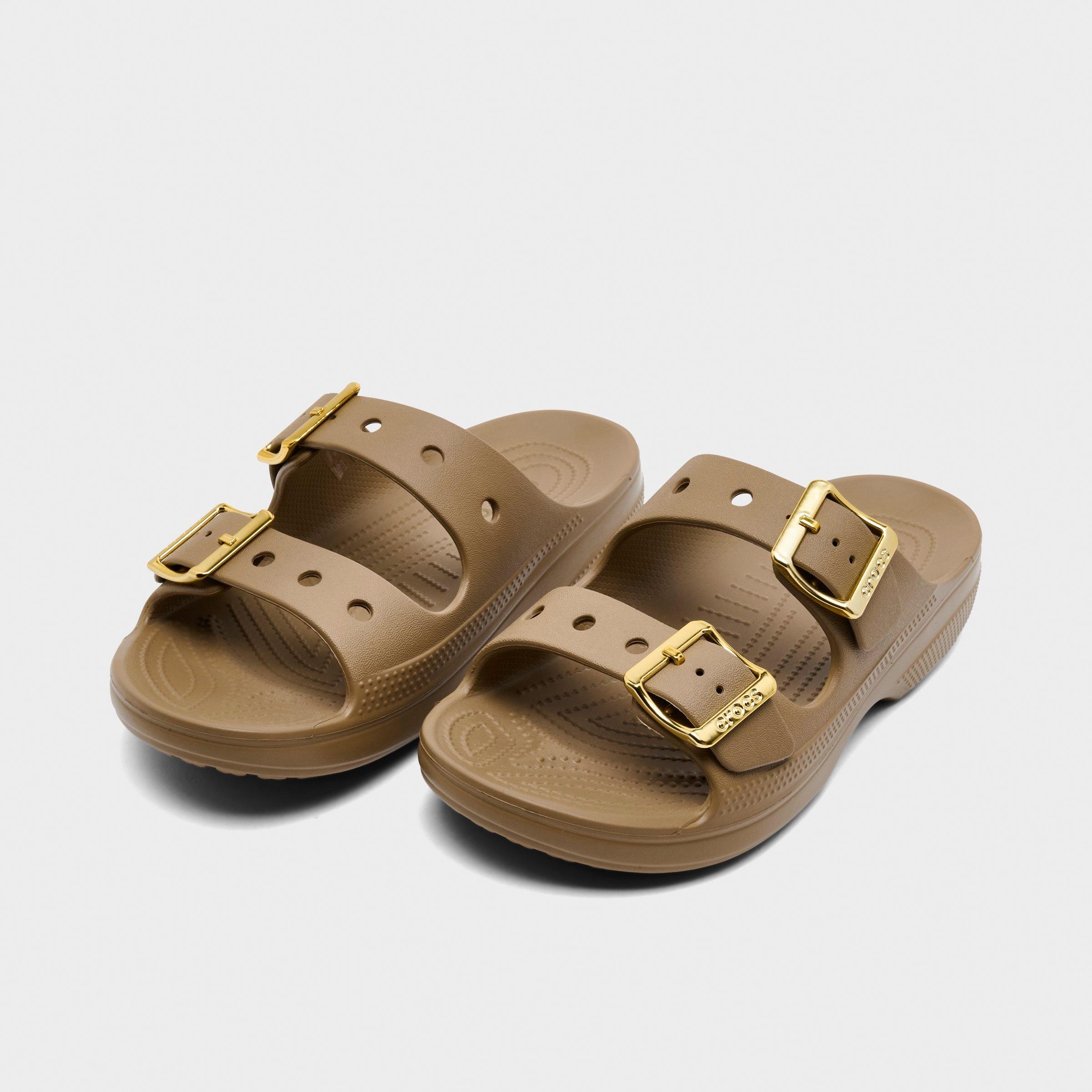 Women's Crocs Saturday Metallic Buckle Casual Sandals