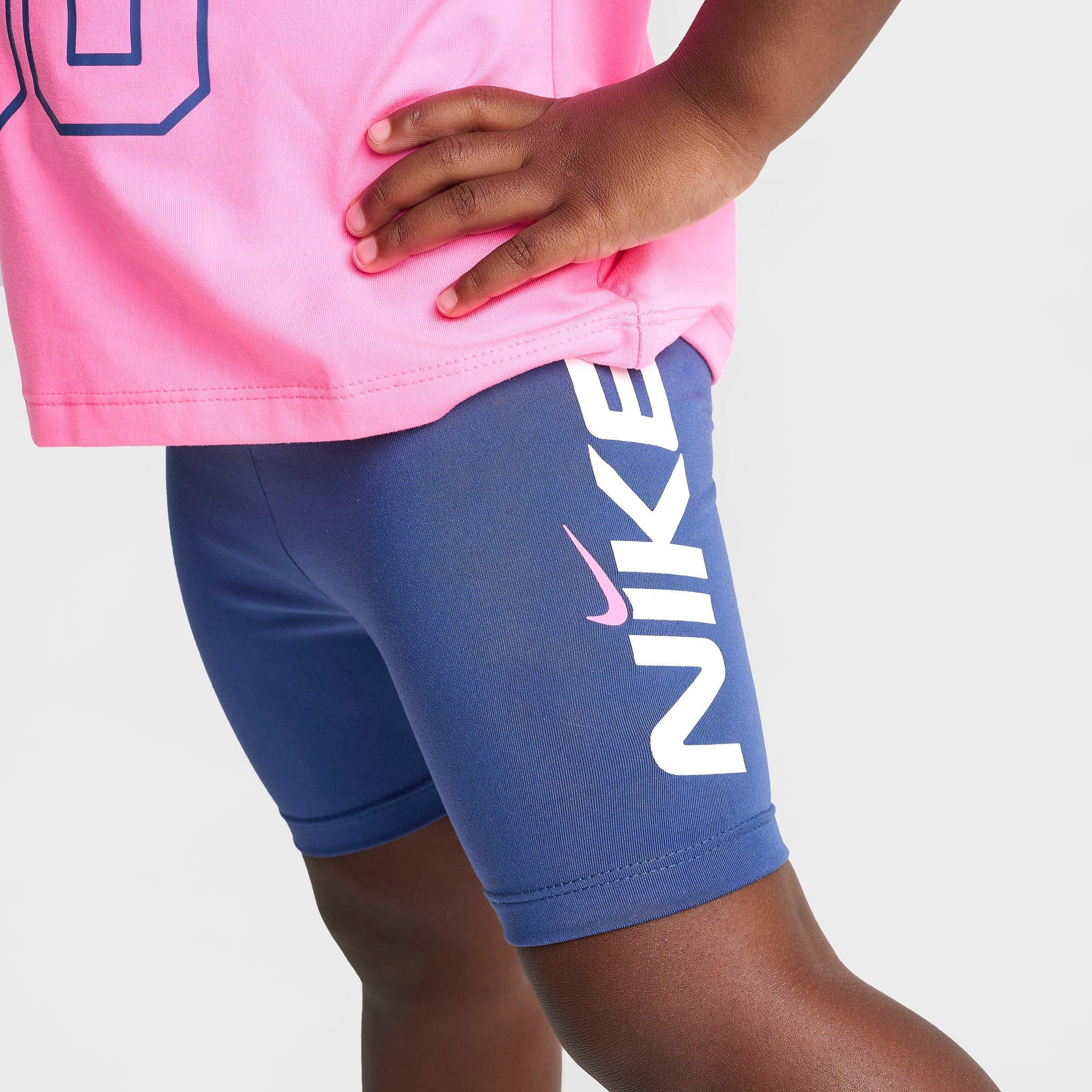 Girls' Toddler Nike Dri-FIT Easy Breezy Boxy Jersey and Bike Shorts Set