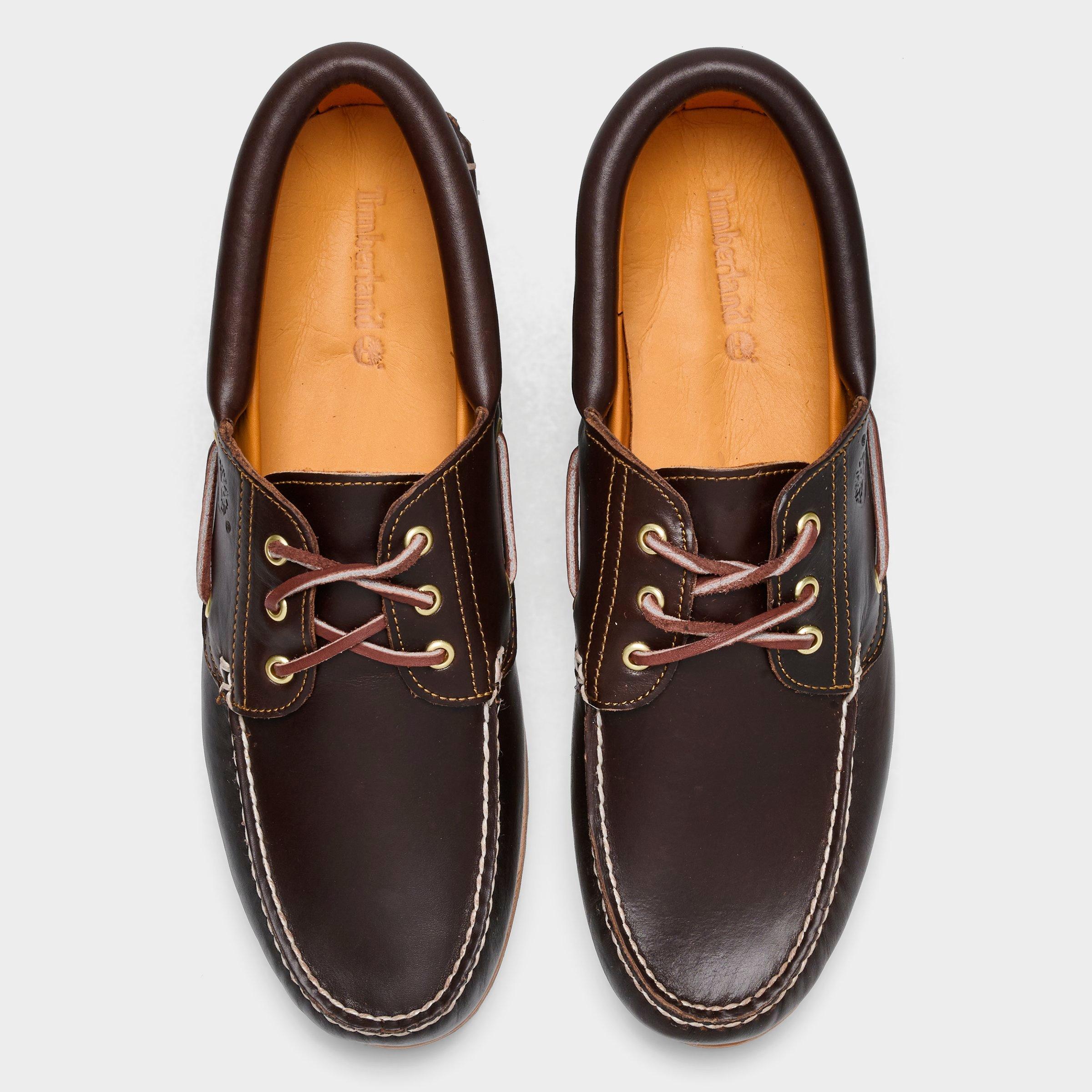 Men's Timberland Authentic 3-Eye Lug Handsewn Casual Boat Shoes