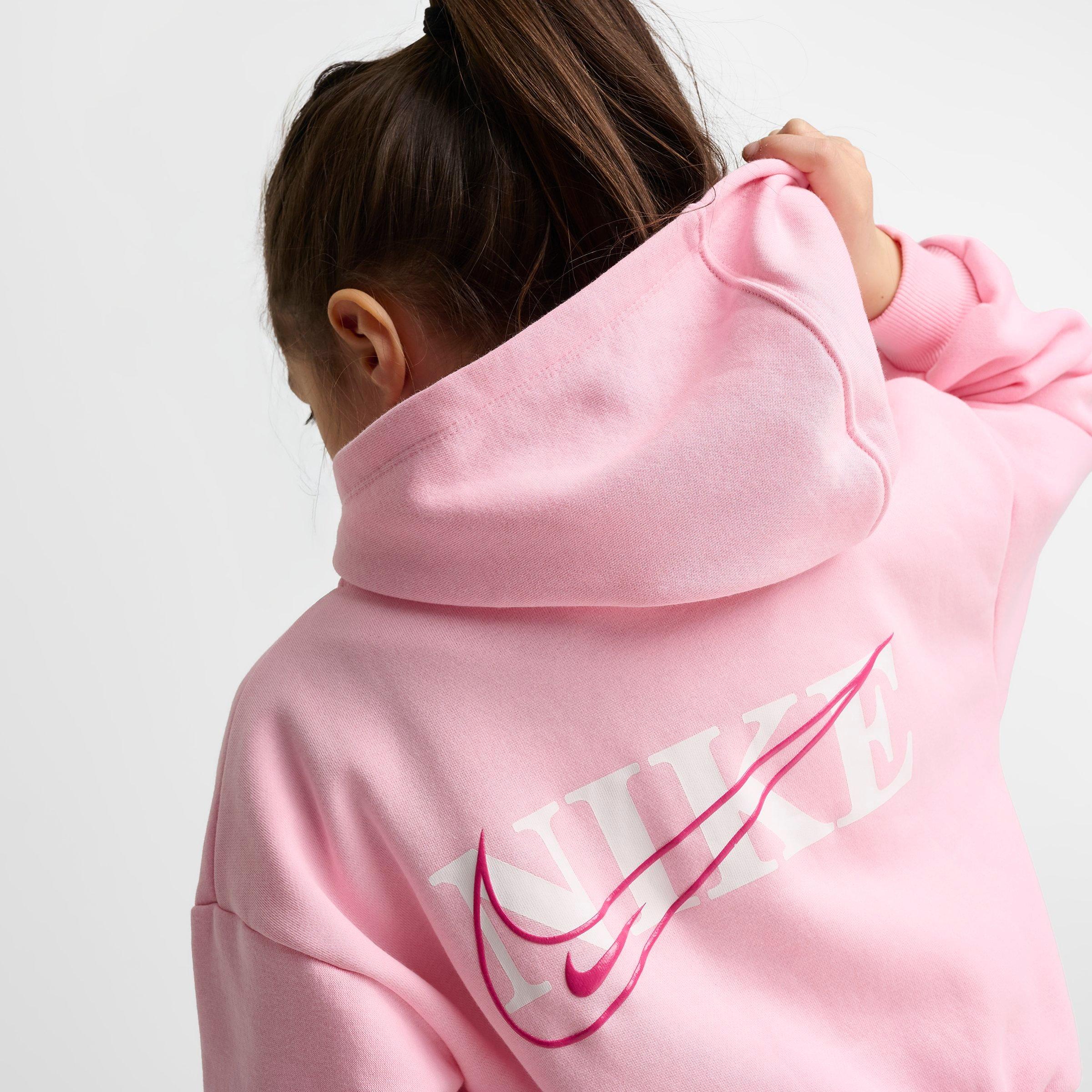 Girls' Little Kids' Nike Full-Zip Hoodie and Wide Leg Sweatpants Set