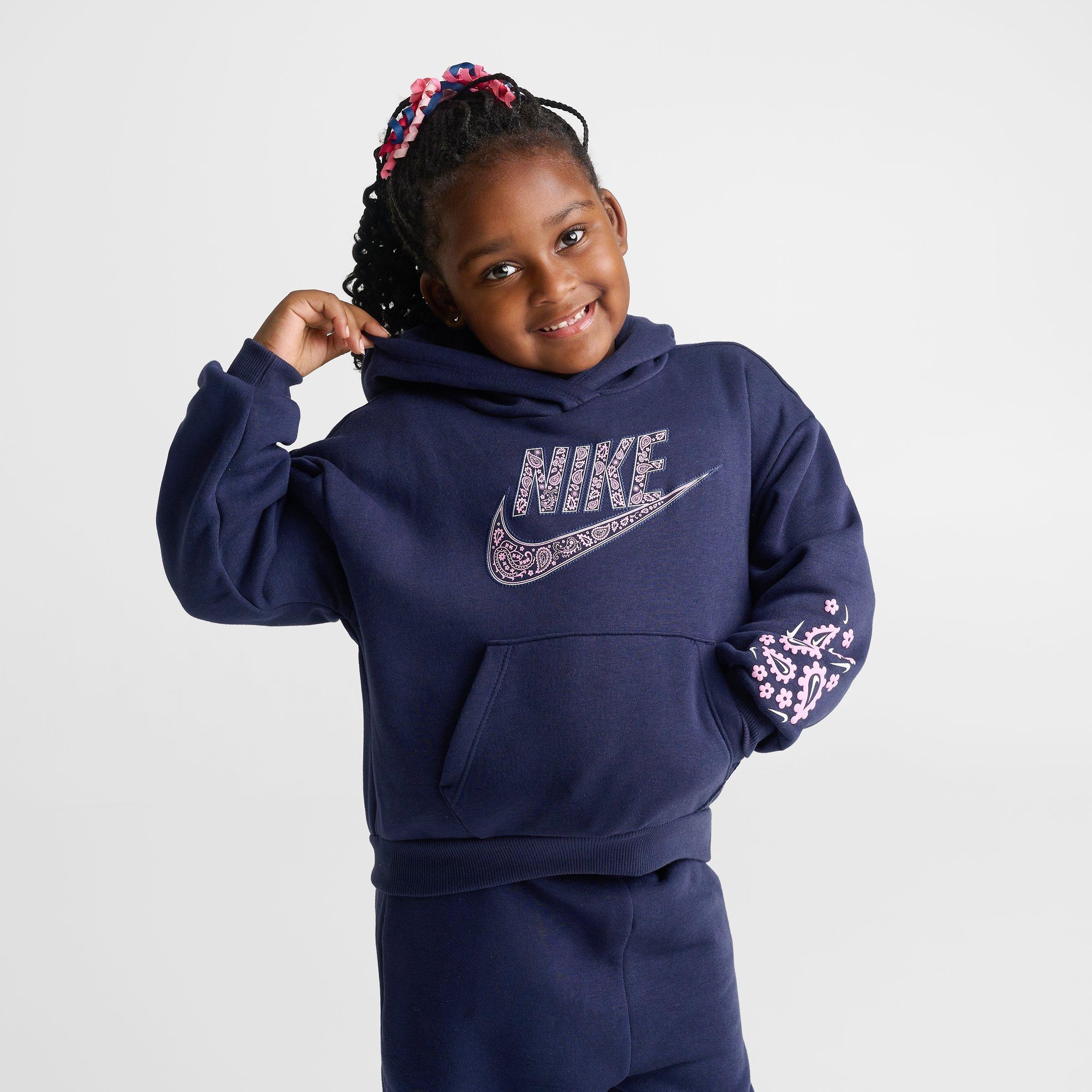 Girls' Little Kids' Nike Paisley Pullover Hoodie and Jogger Pants Set