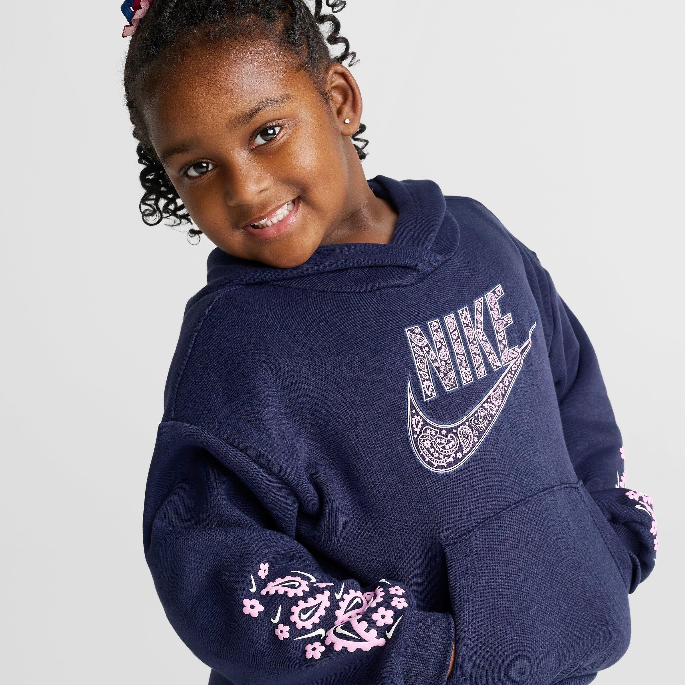 Girls' Little Kids' Nike Paisley Pullover Hoodie and Jogger Pants Set