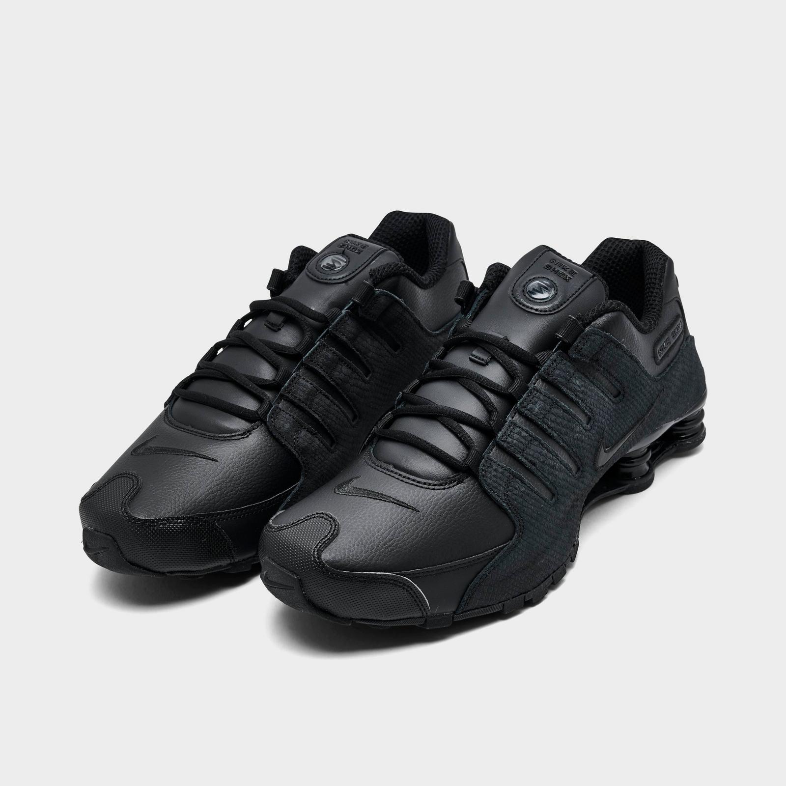 Men's Nike Shox NZ Casual Shoes - Black/Black/Black (378341-001)