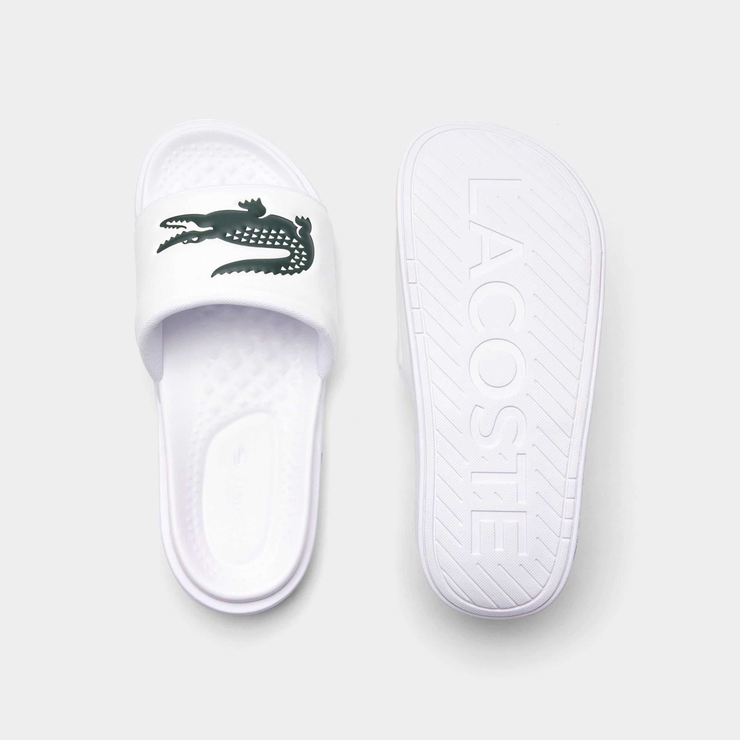 Men's Lacoste Croco Dualiste Logo Slide Sandals
