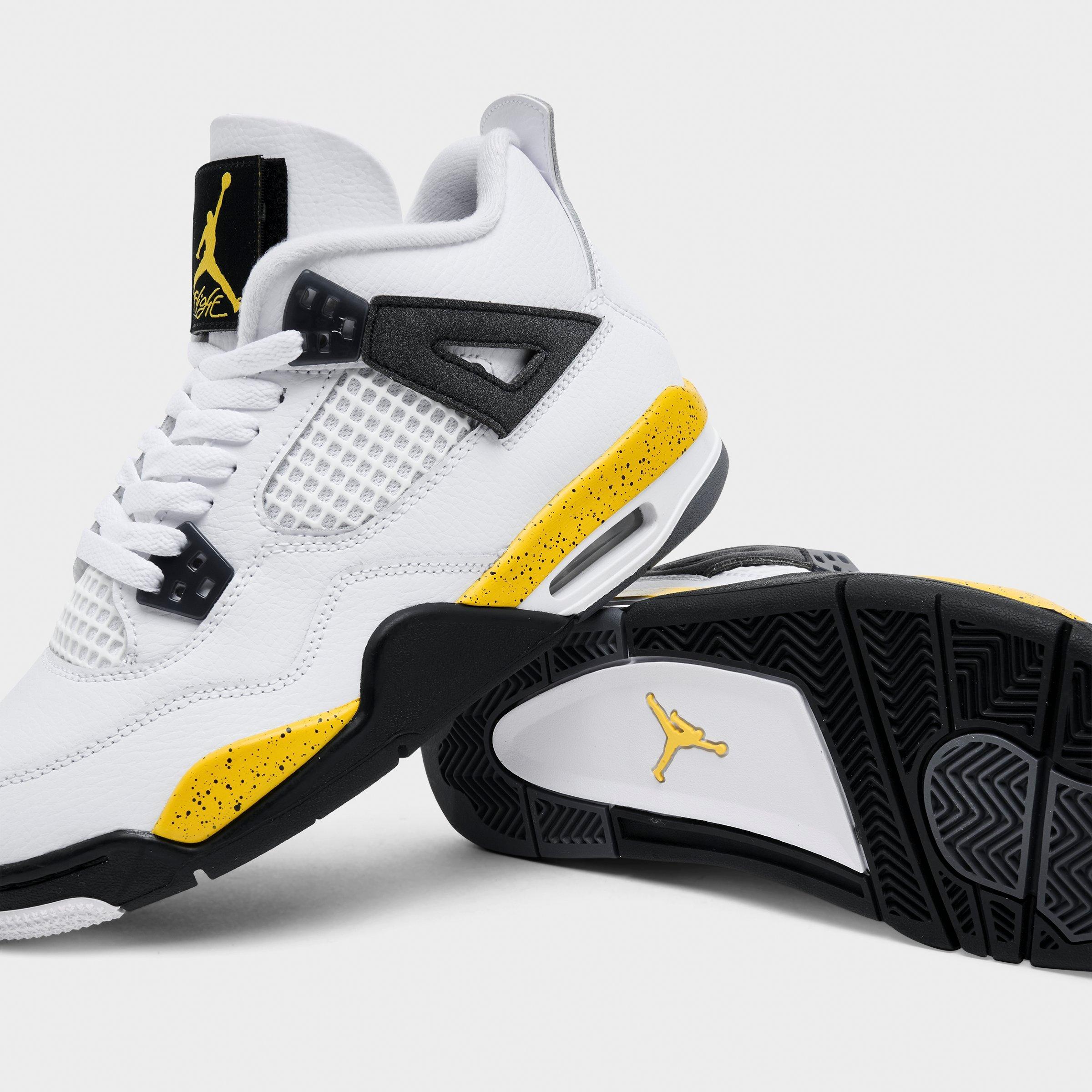 Big Kids' Air Jordan Retro 4 Basketball Shoes