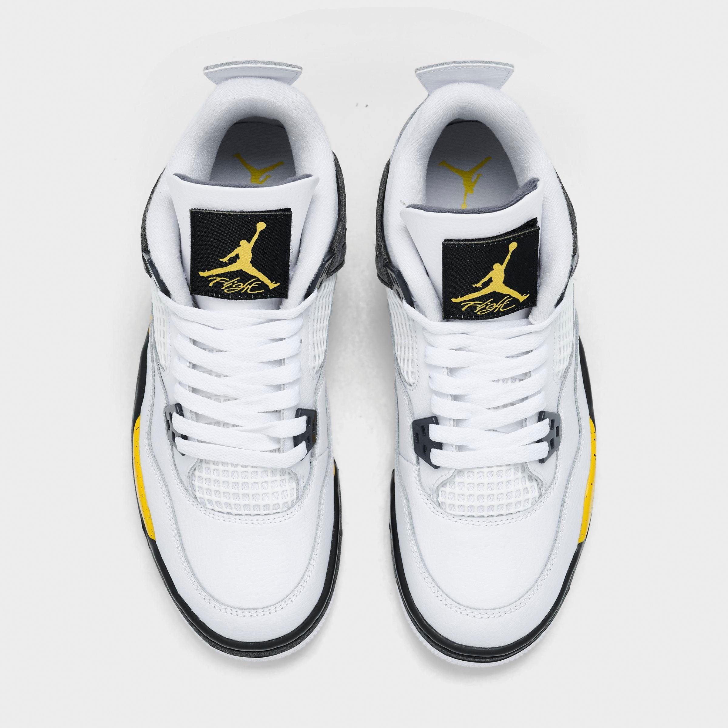 Big Kids' Air Jordan Retro 4 Basketball Shoes