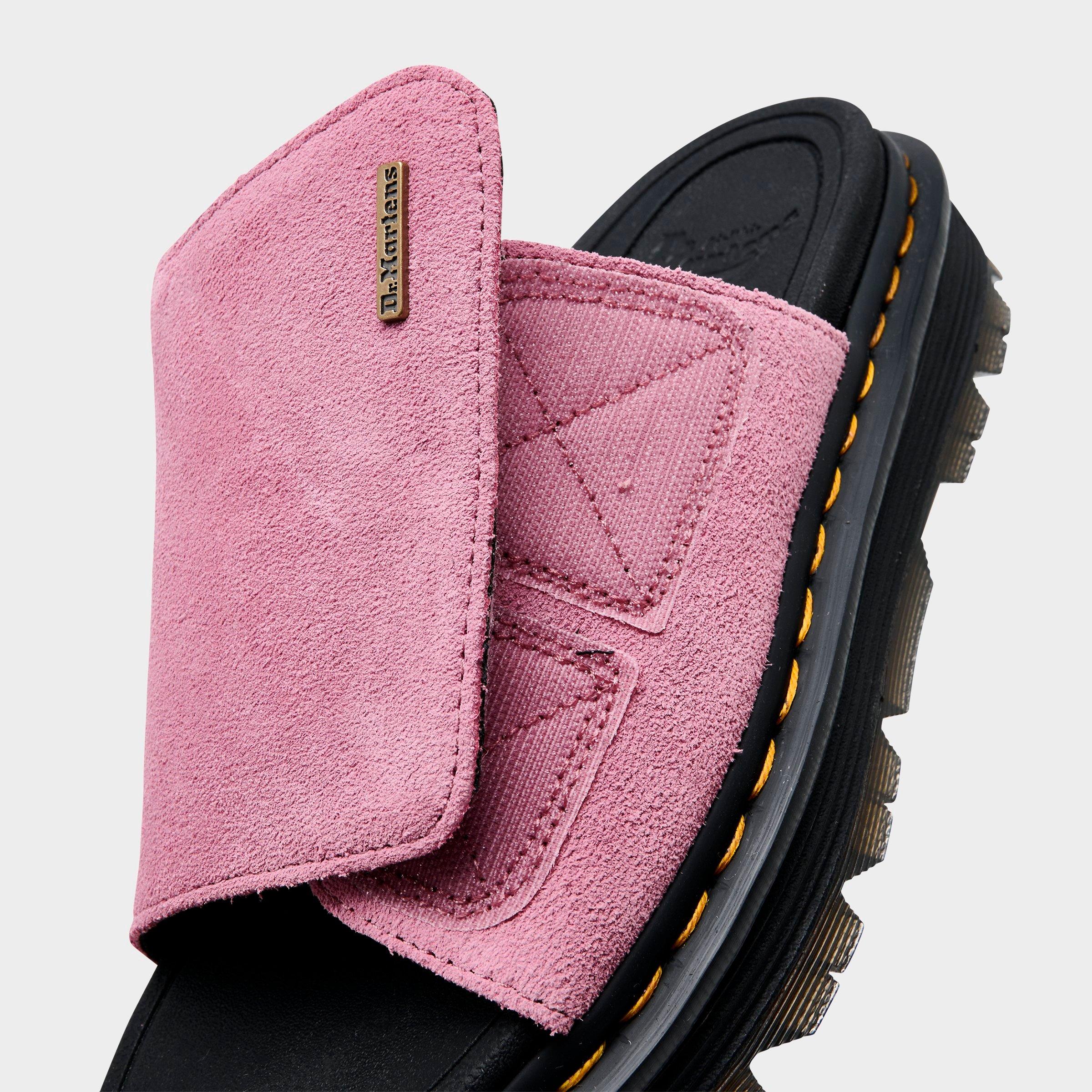 Women's Dr. Martens Suede Strap Platform Slide Sandals