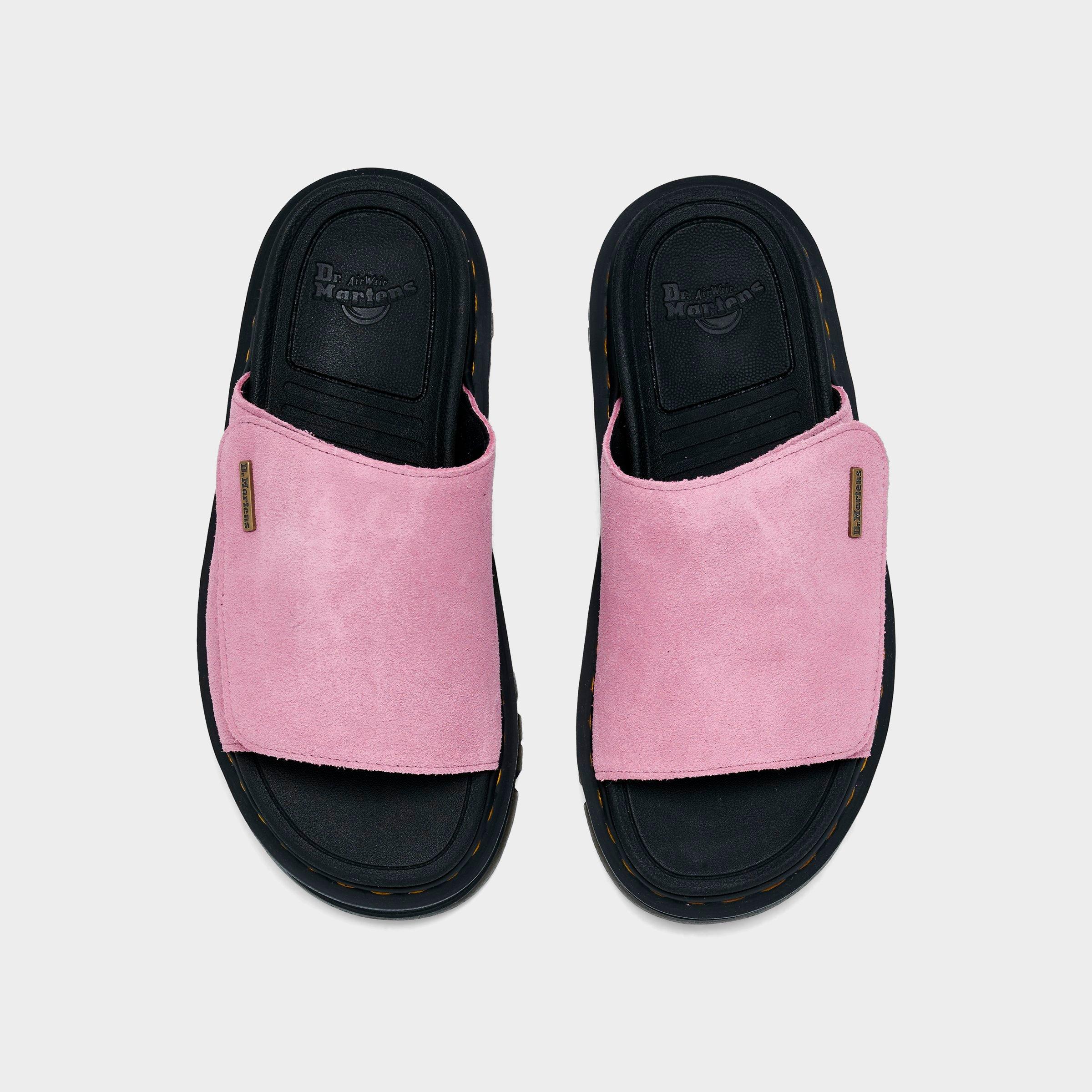 Women's Dr. Martens Suede Strap Platform Slide Sandals