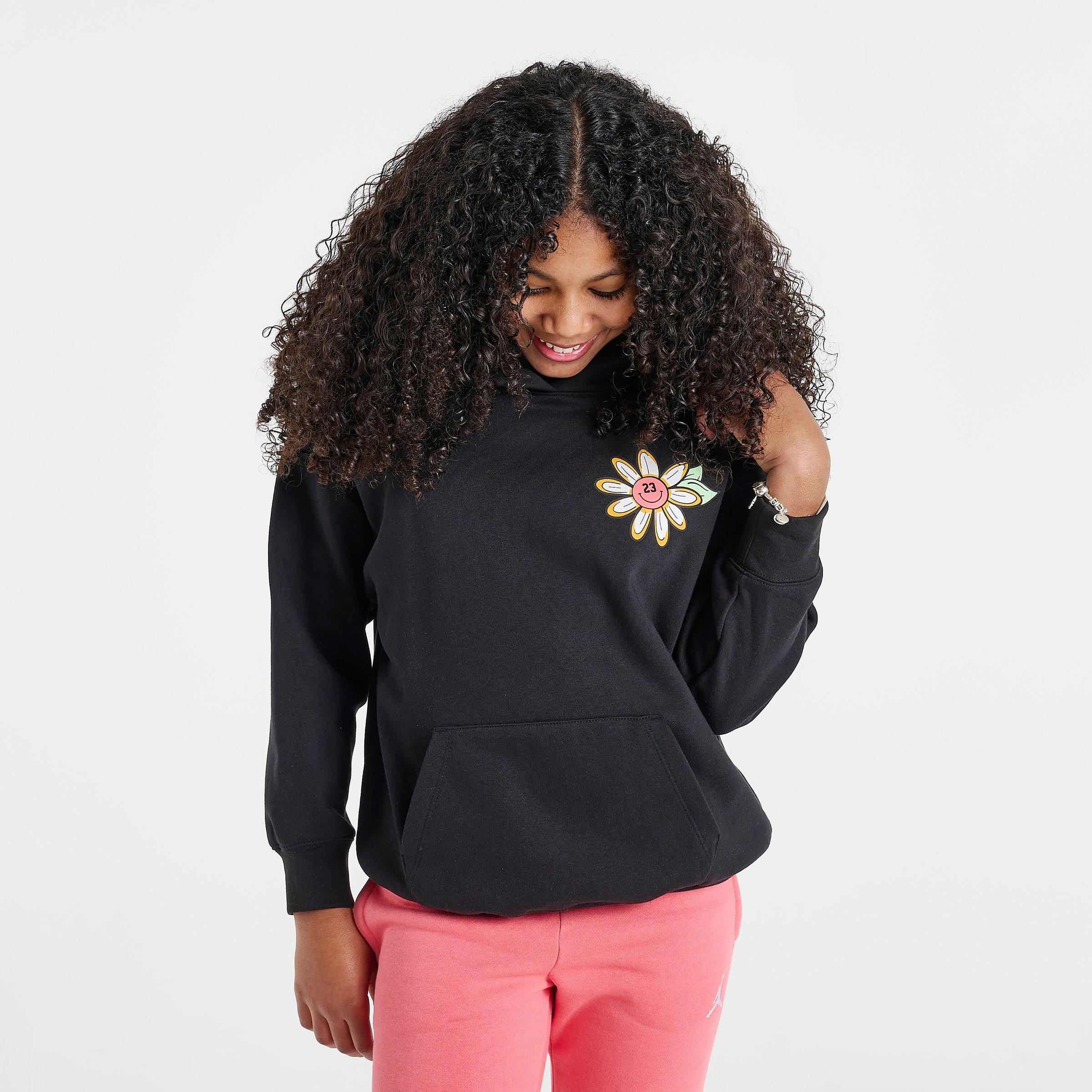 Girls' Big Kids' Jordan Floral Flight Pullover Hoodie