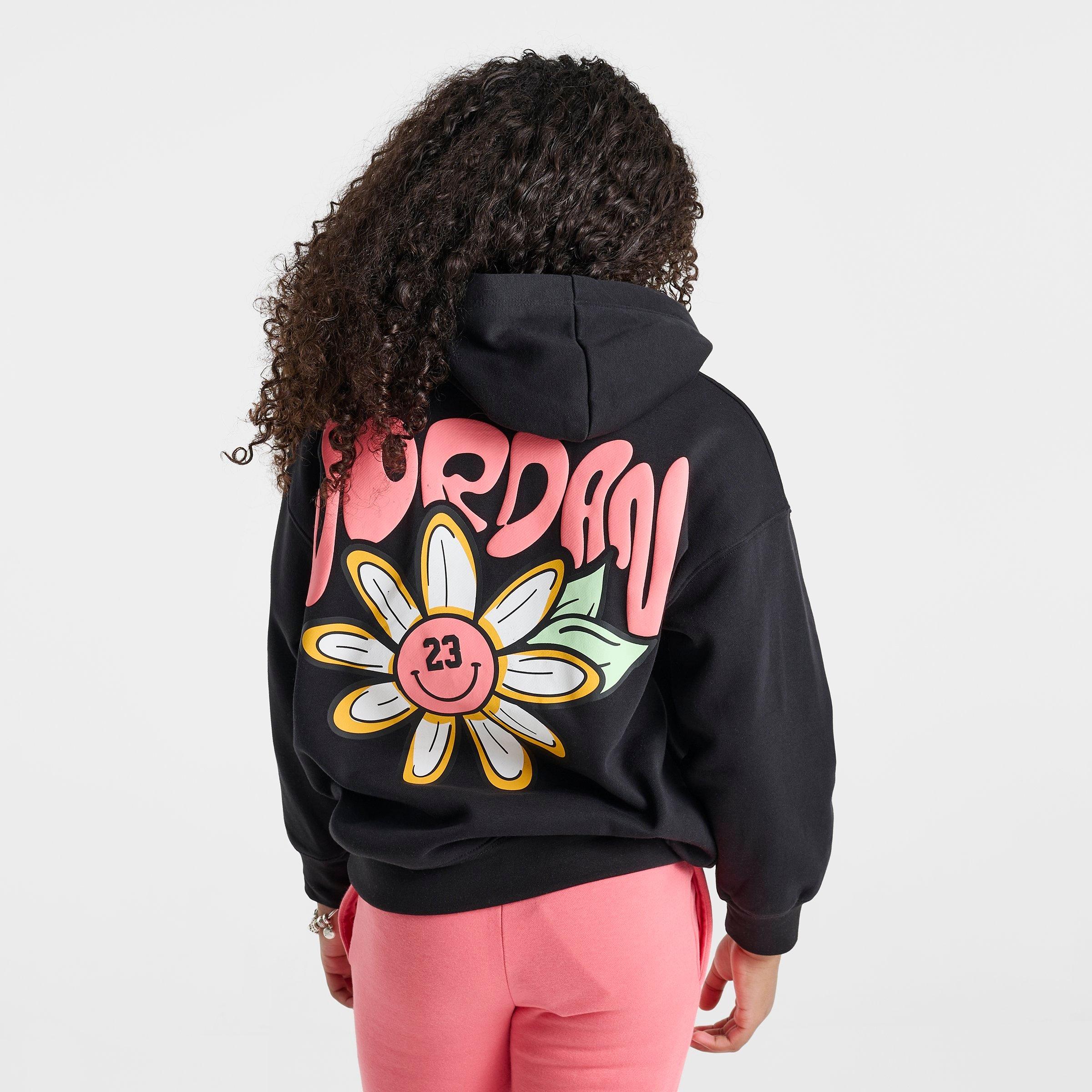 Girls' Big Kids' Jordan Floral Flight Pullover Hoodie