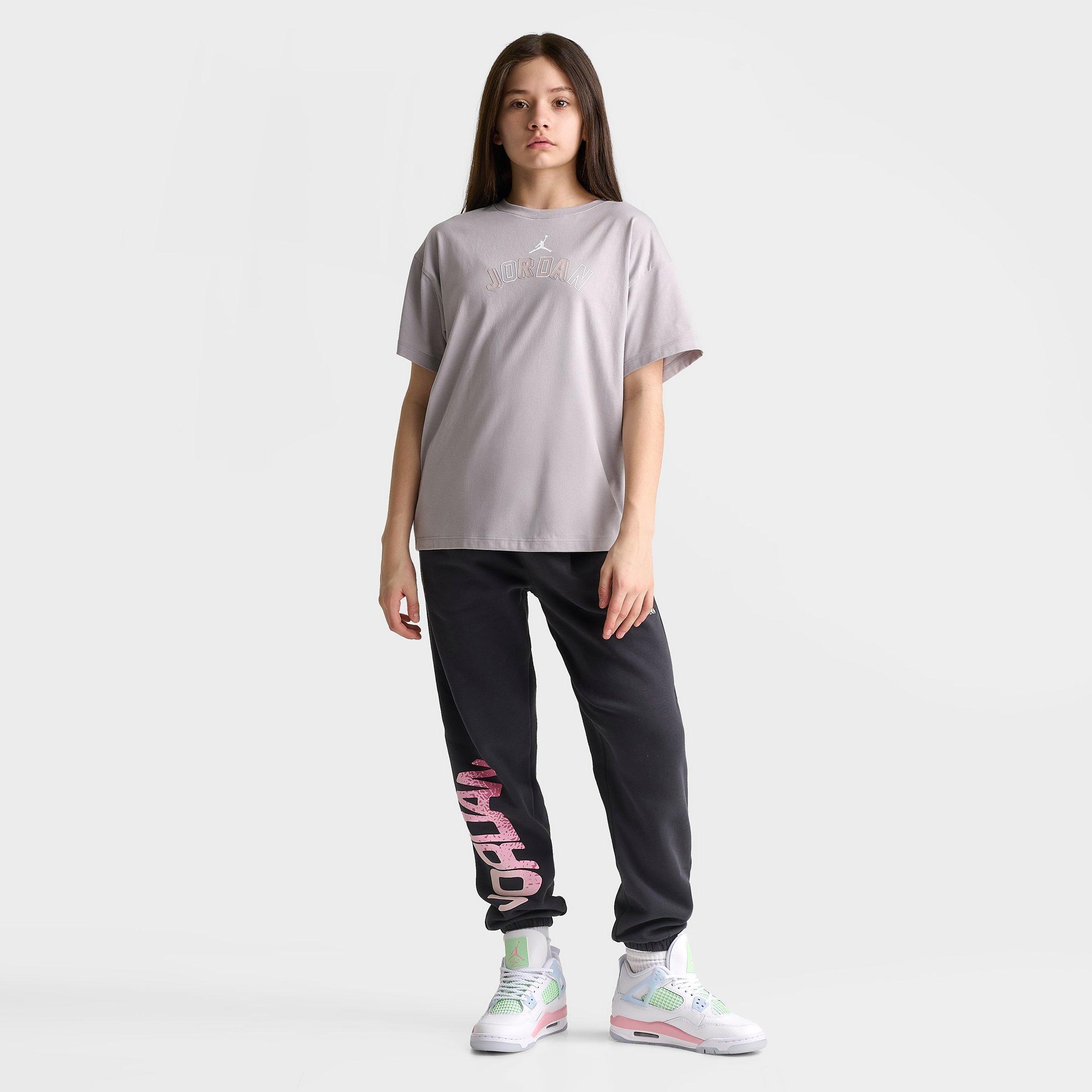Girls' Big Kids' Jordan Letterman T-Shirt