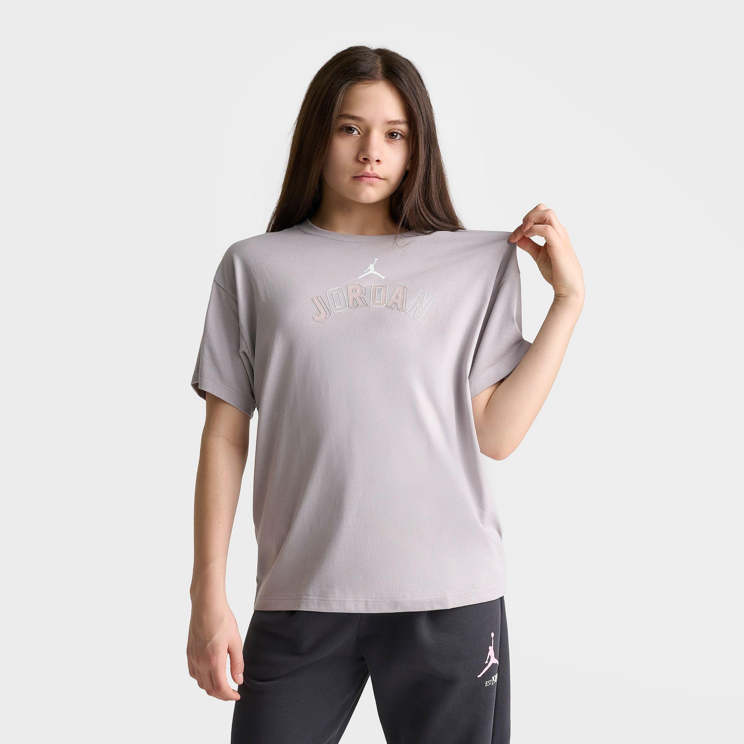 Girls' Big Kids' Jordan Letterman T-Shirt