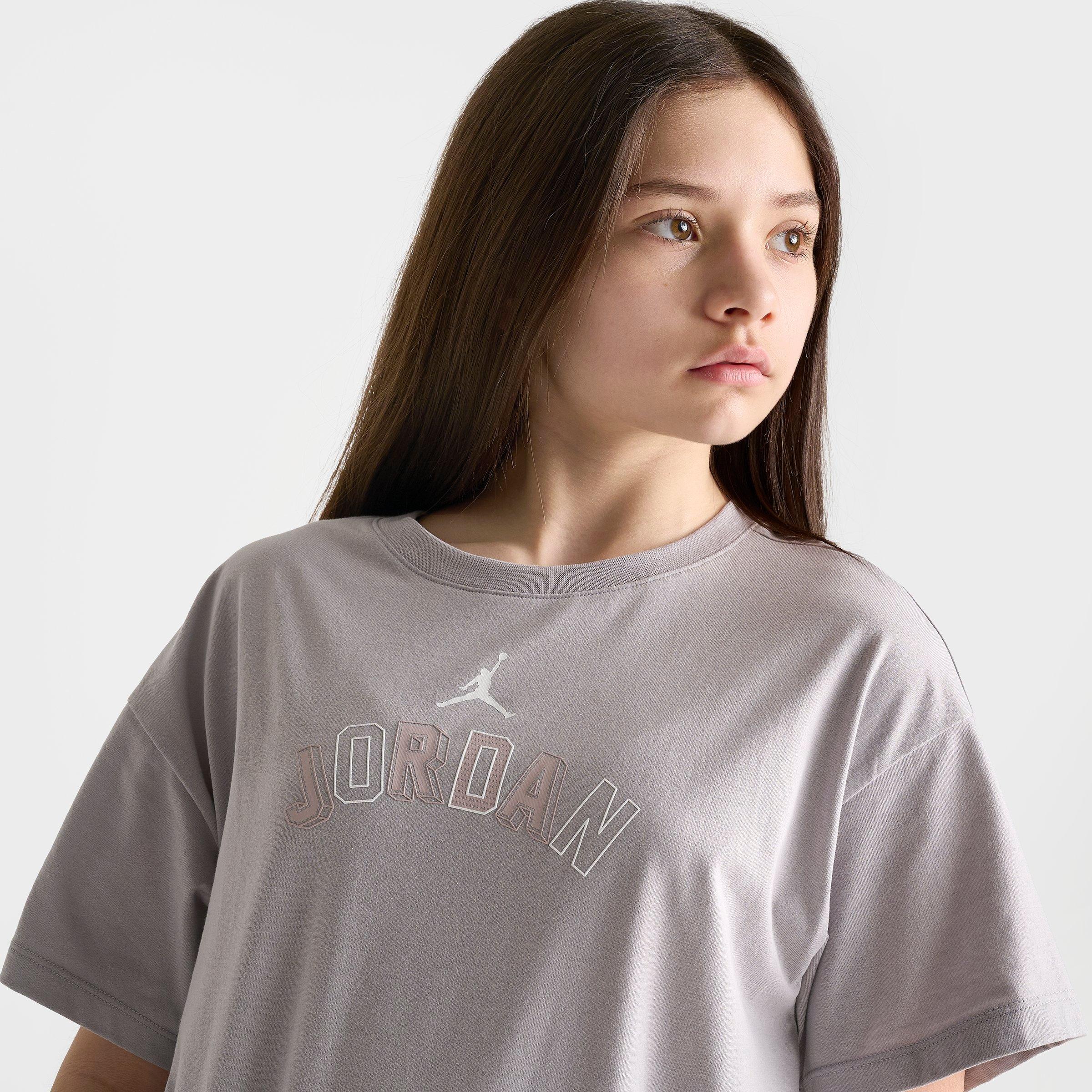 Girls' Big Kids' Jordan Letterman T-Shirt