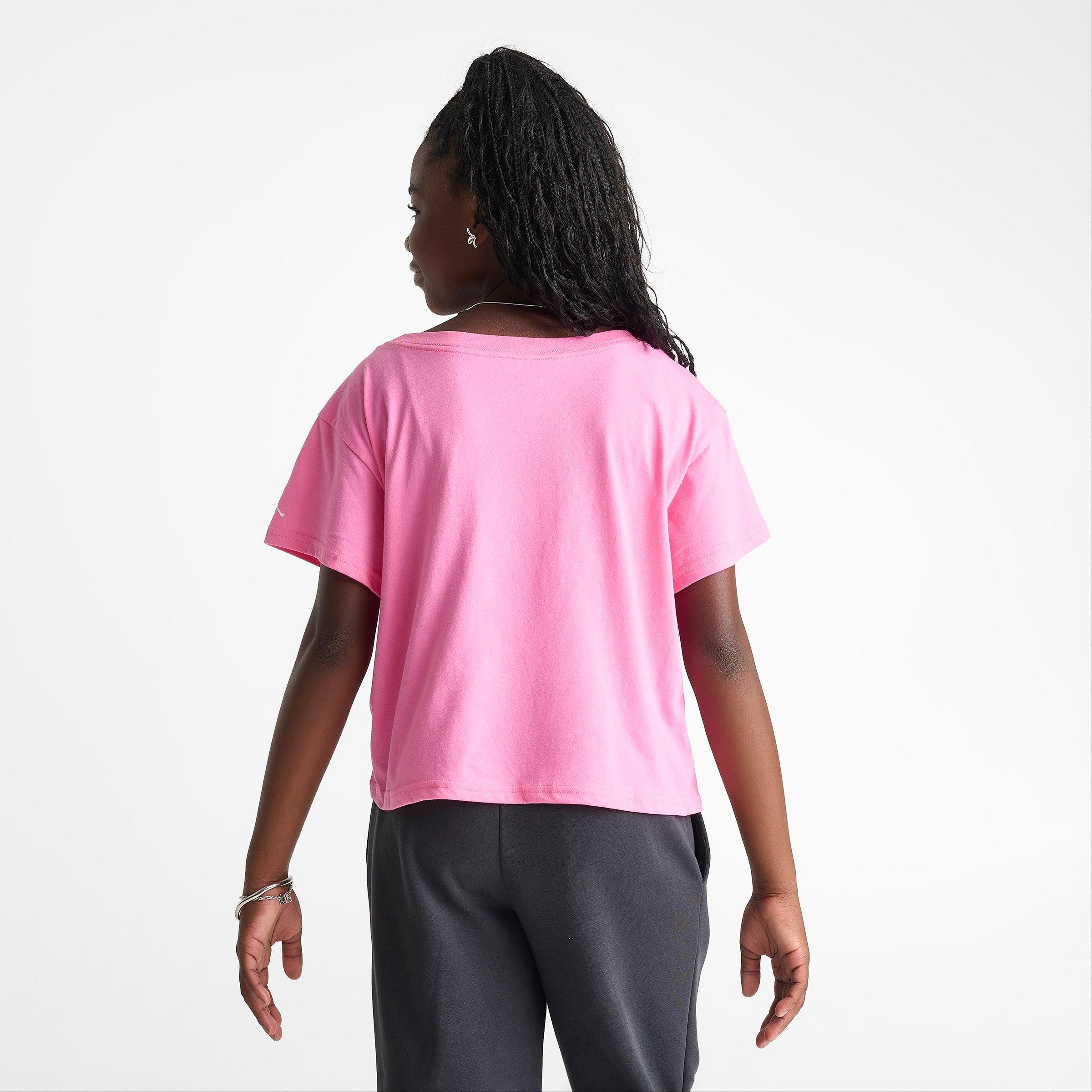 Girls' Big Kids' Jordan Rebel Rose Cropped T-Shirt