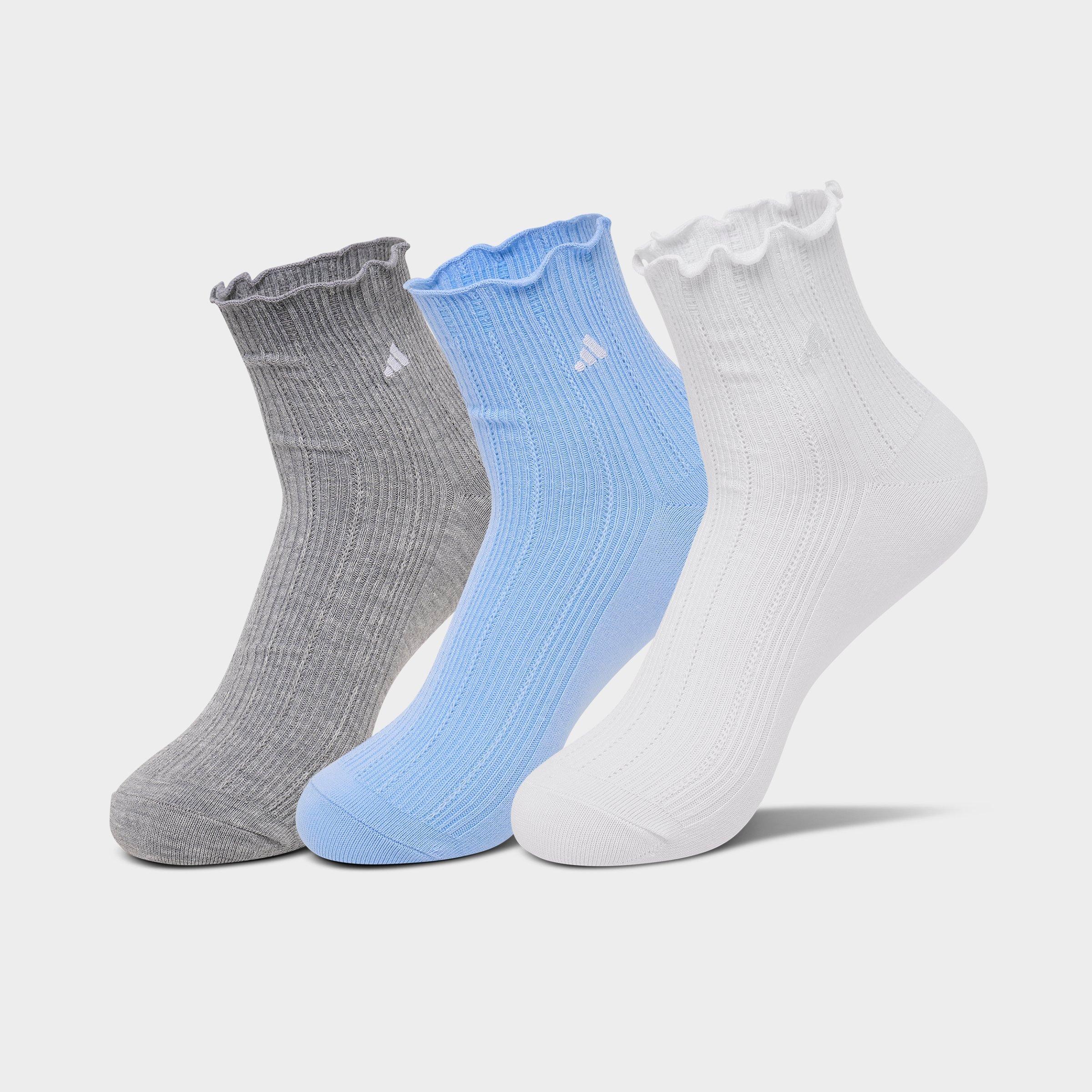 Women's adidas Originals Ruffle Quarter Socks (3-Pack)