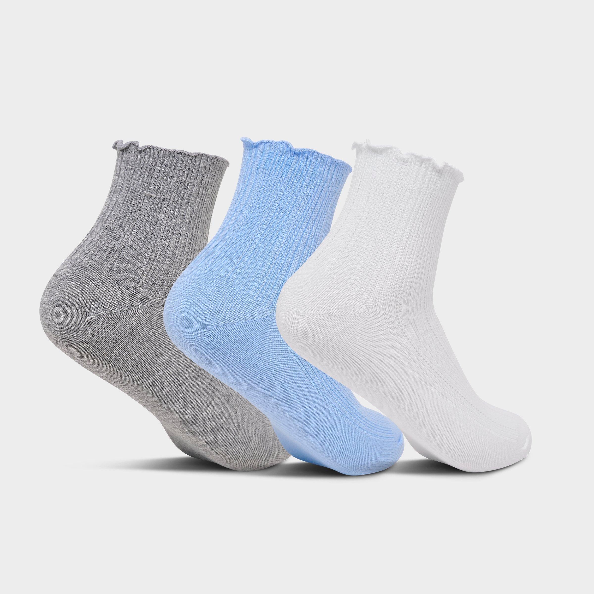 Women's adidas Originals Ruffle Quarter Socks (3-Pack)