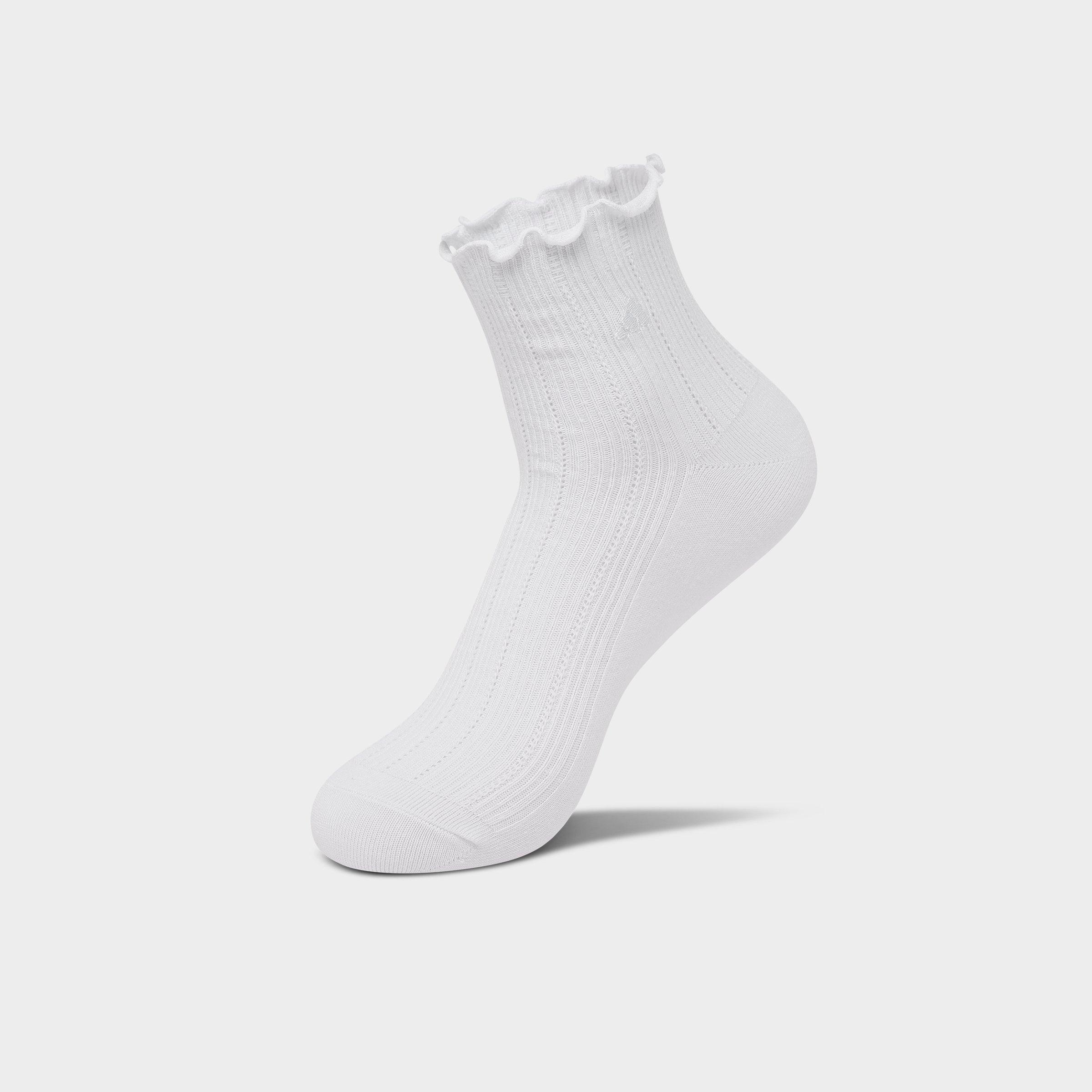 Women's adidas Originals Ruffle Quarter Socks (3-Pack)