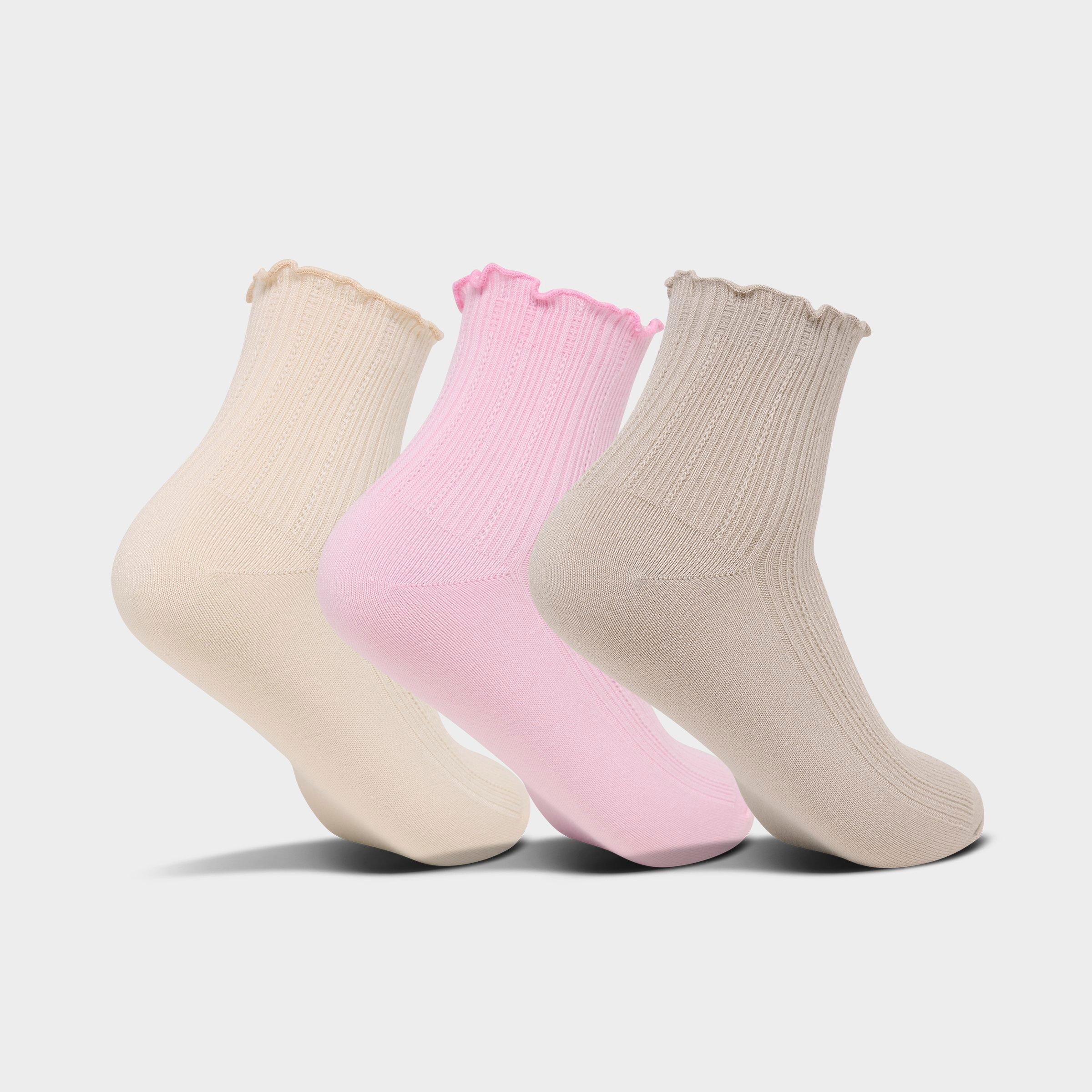 Women's adidas Originals Ruffle Quarter Socks (3-Pack)