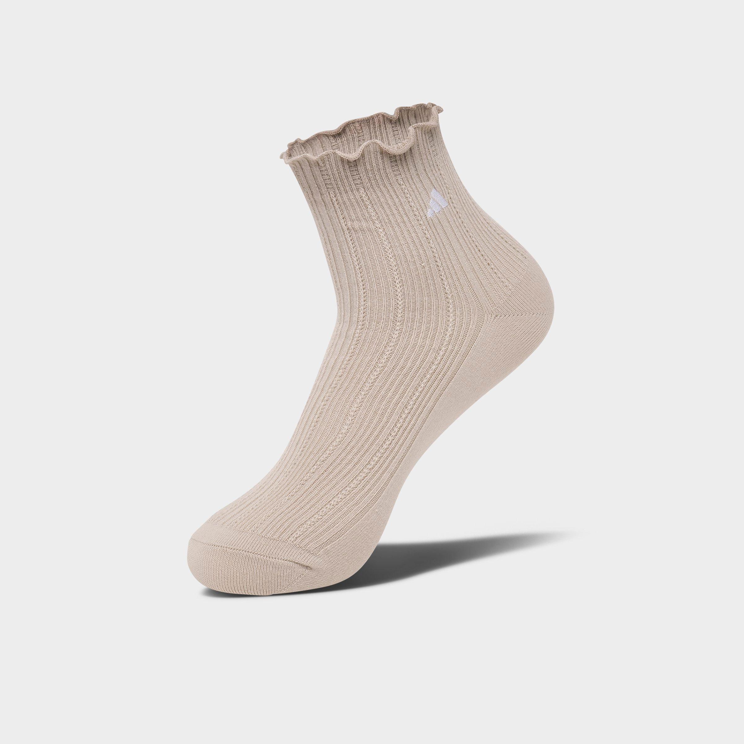 Women's adidas Originals Ruffle Quarter Socks (3-Pack)
