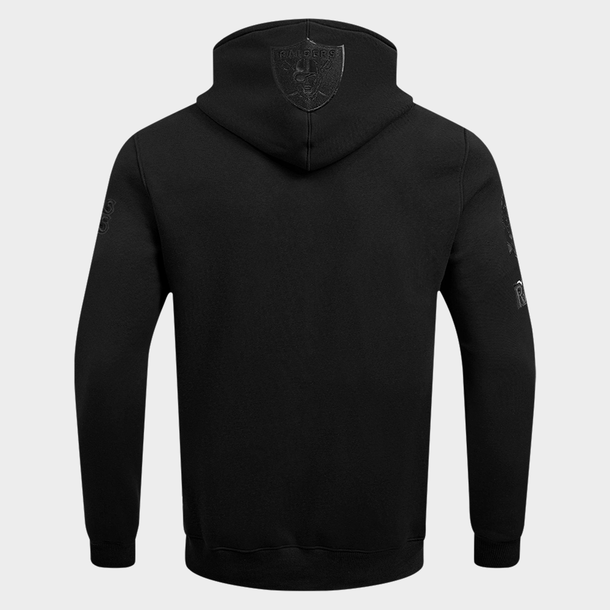 Men's Pro Standard Las Vegas Raiders NFL Triple Black Pullover Hoodie