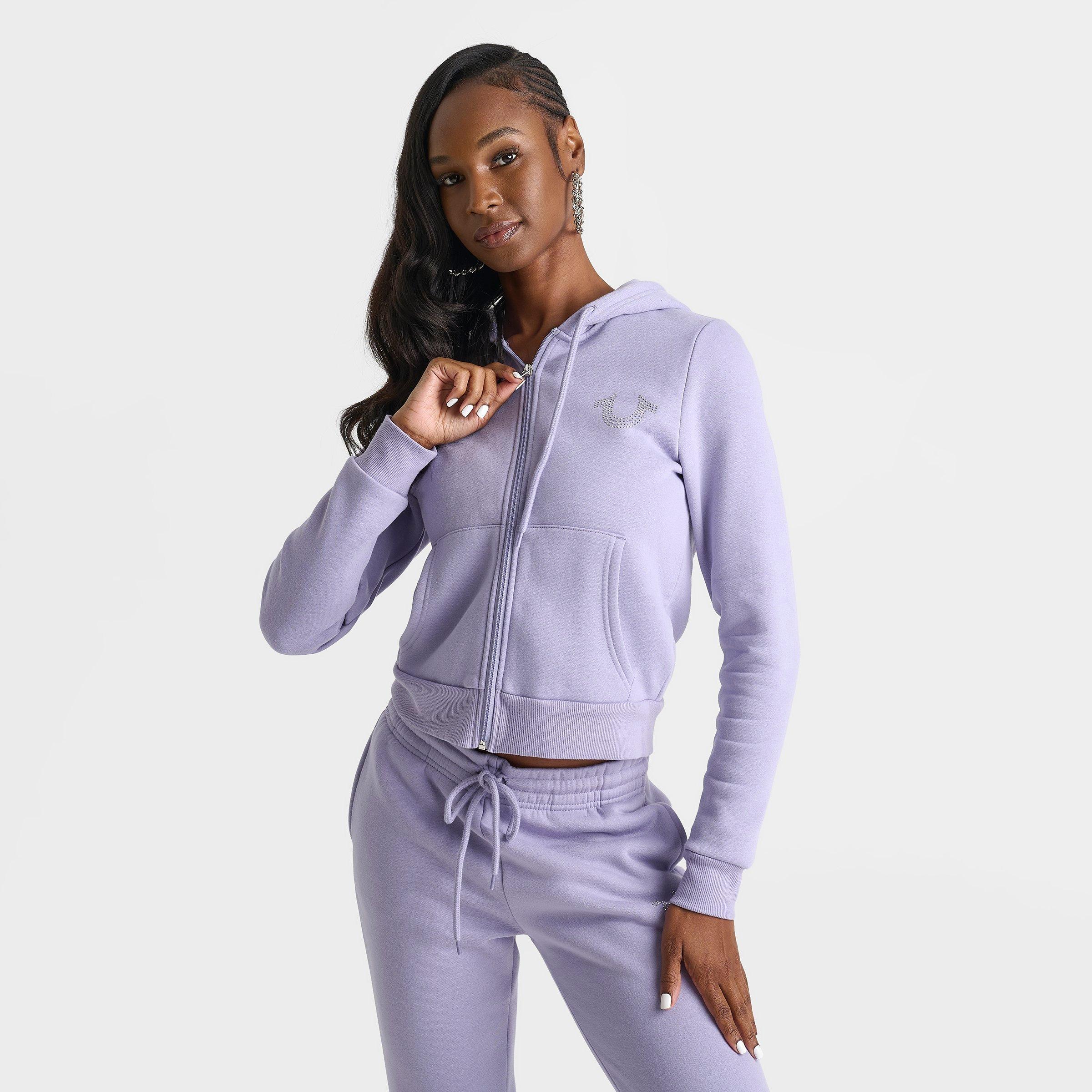 Women's True Religion Crystal Horseshoe Full-Zip Hoodie | JD Sports
