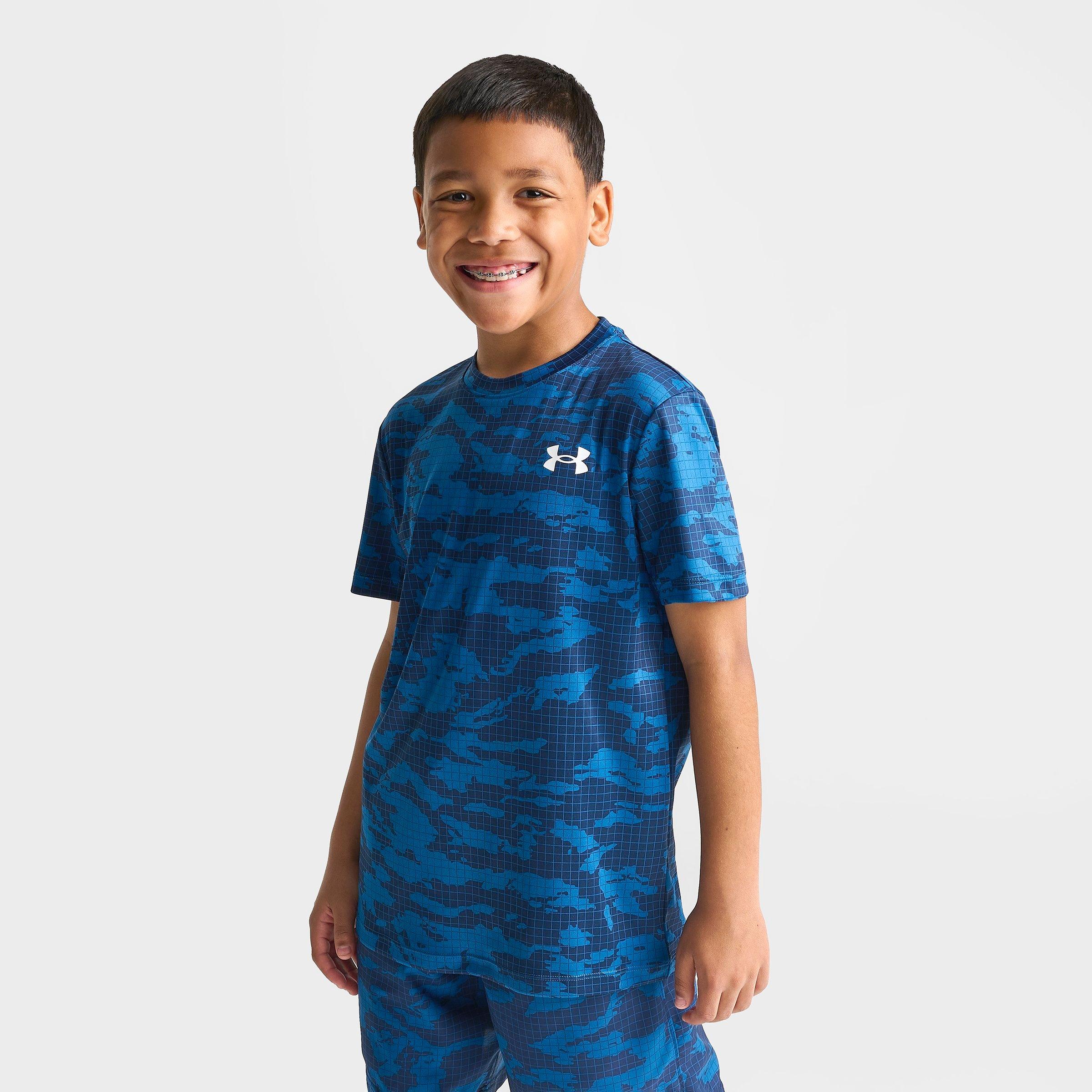 Big Kids' Under Armour Grid Camo T-Shirt