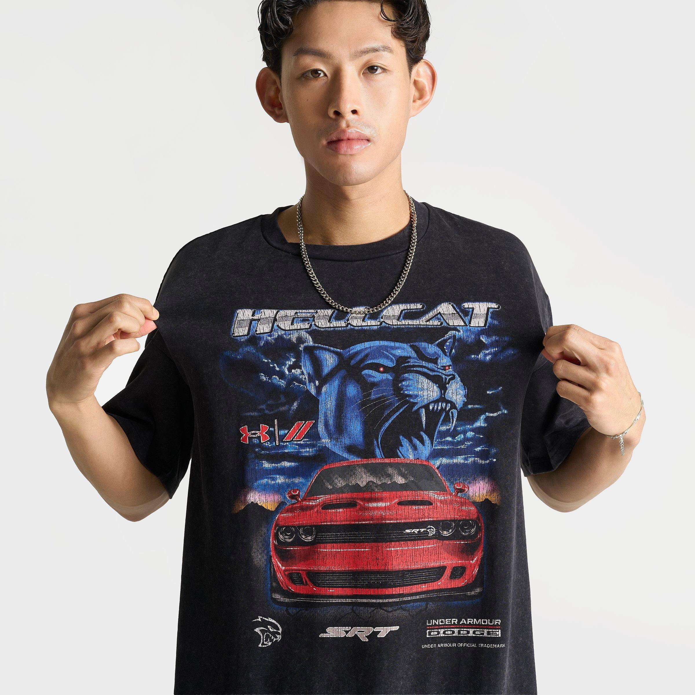 Men's Under Armour x Dodge Heavyweight Airbrush Cat T-Shirt