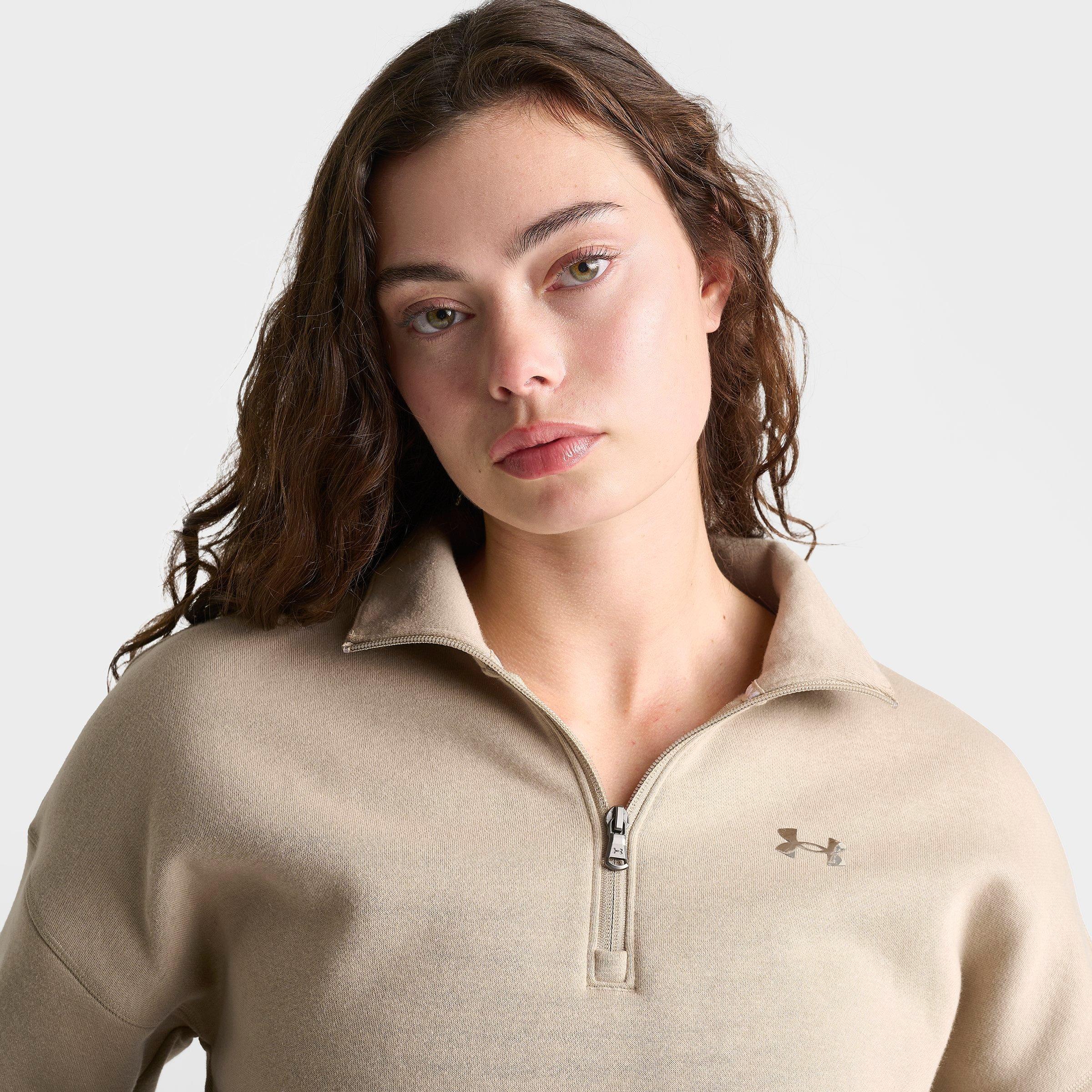Women's Under Armour Icon Fleece Quarter-Zip Sweatshirt | JD Sports