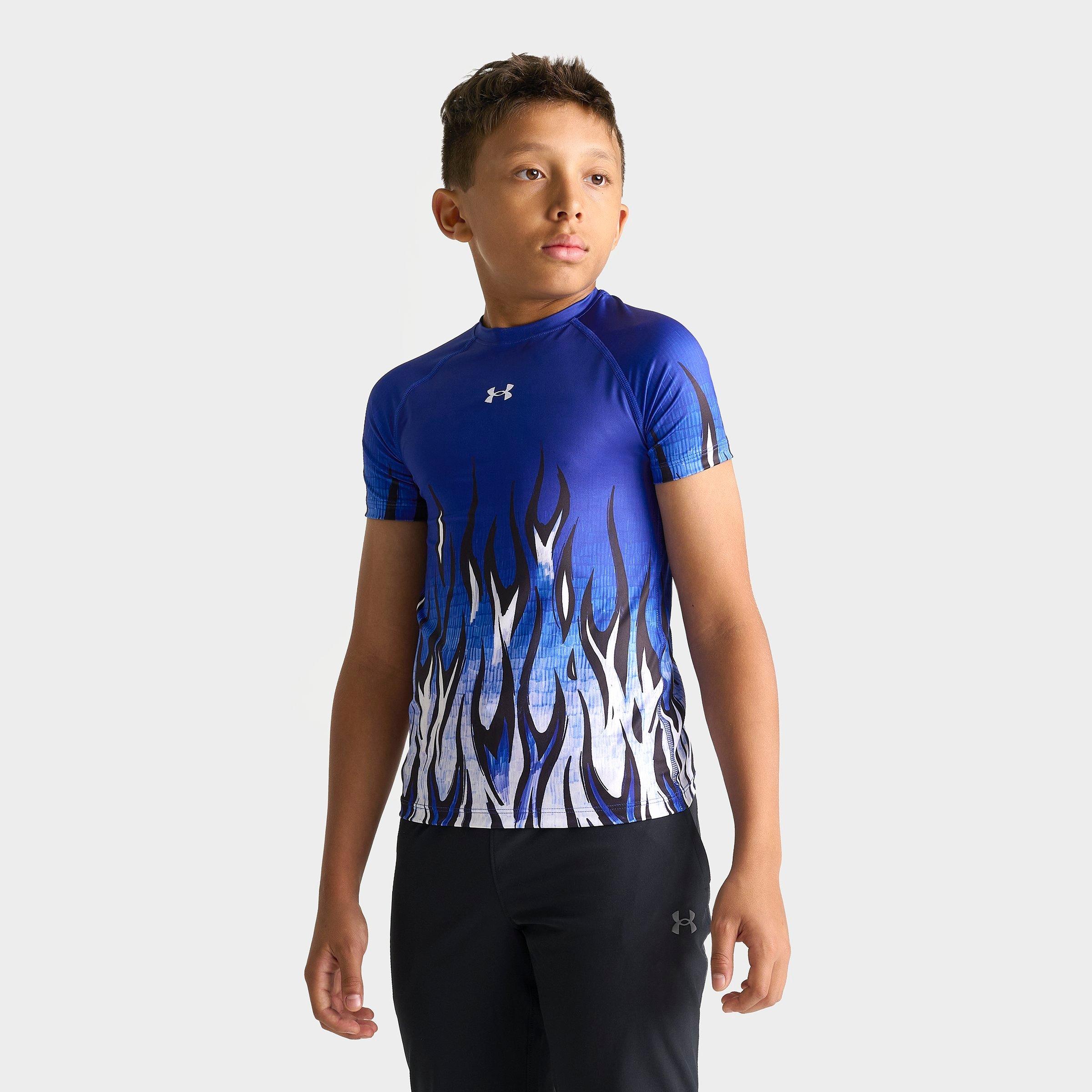 Big Kids' Under Armour x Sharpie Flame Print HeatGear® Training Top