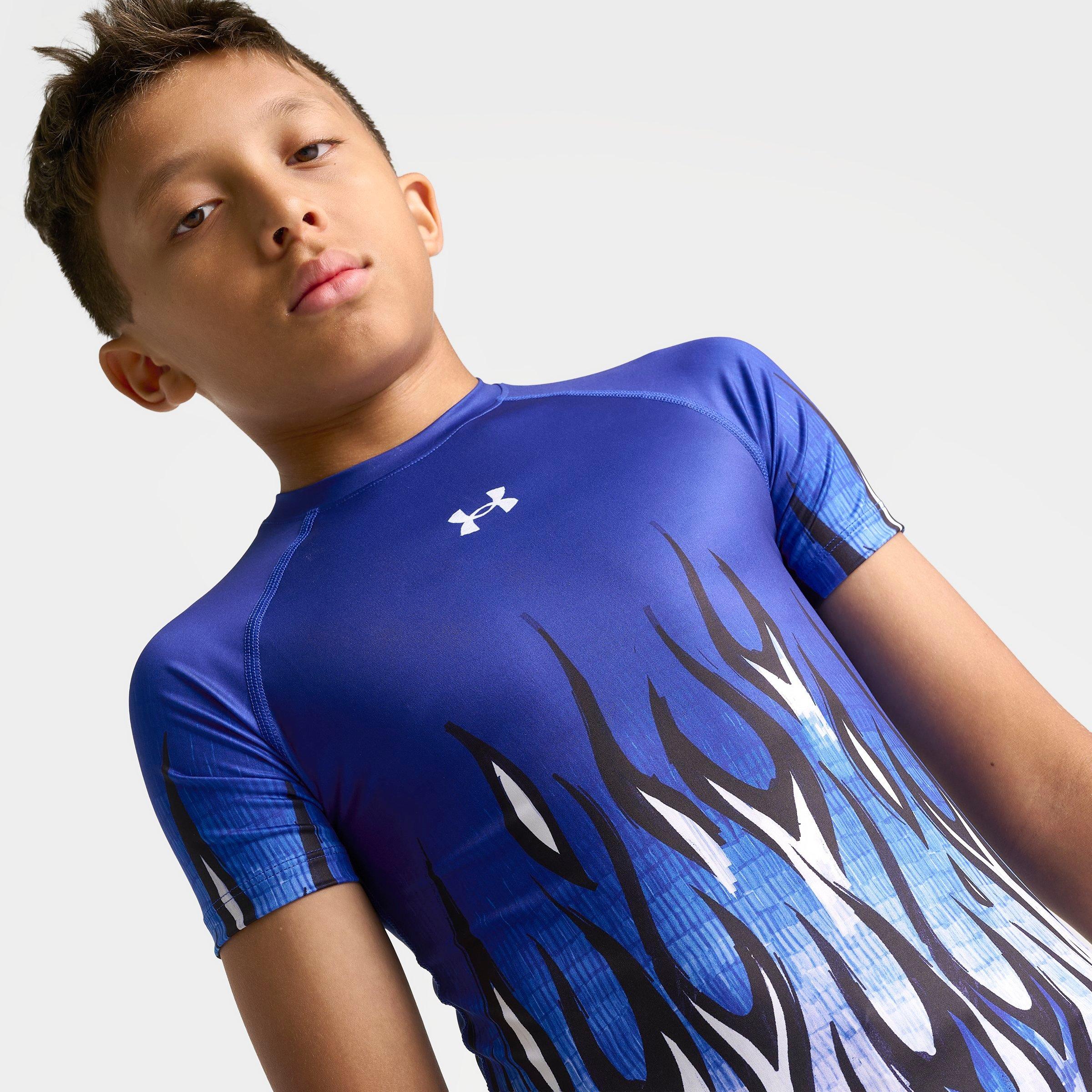 Big Kids' Under Armour x Sharpie Flame Print HeatGear® Training Top
