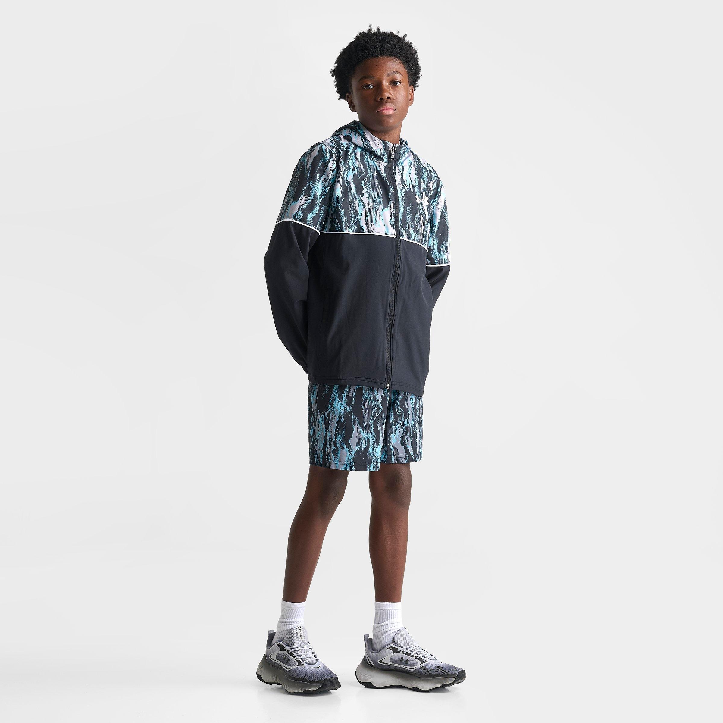 Big Kids' Under Armour Allover Print Full-Zip Woven Jacket