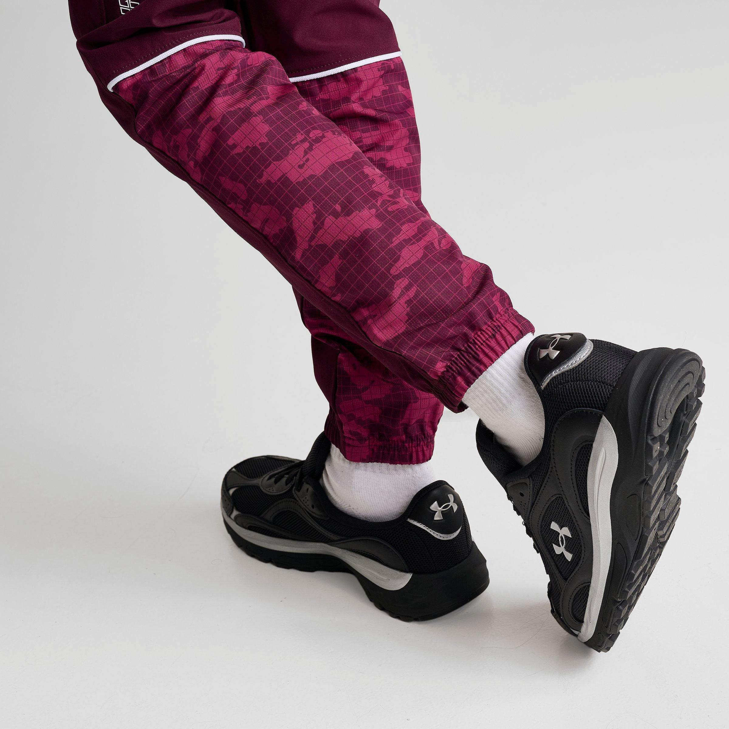 Big Kids' Under Armour Camo Grid Woven Jogger Pants