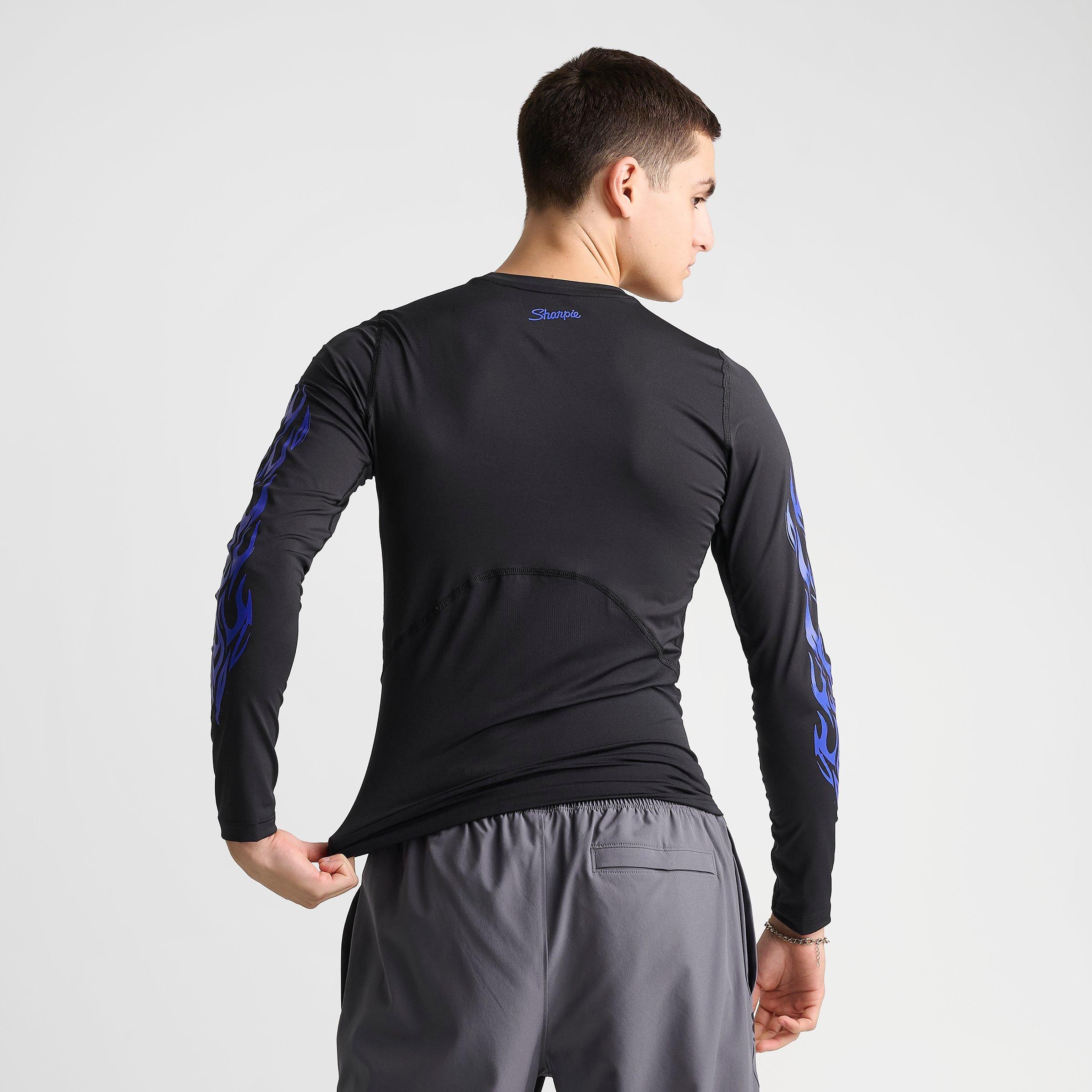 Men's Under Armour x Sharpie Printed HeatGear® Long-Sleeve Training Top