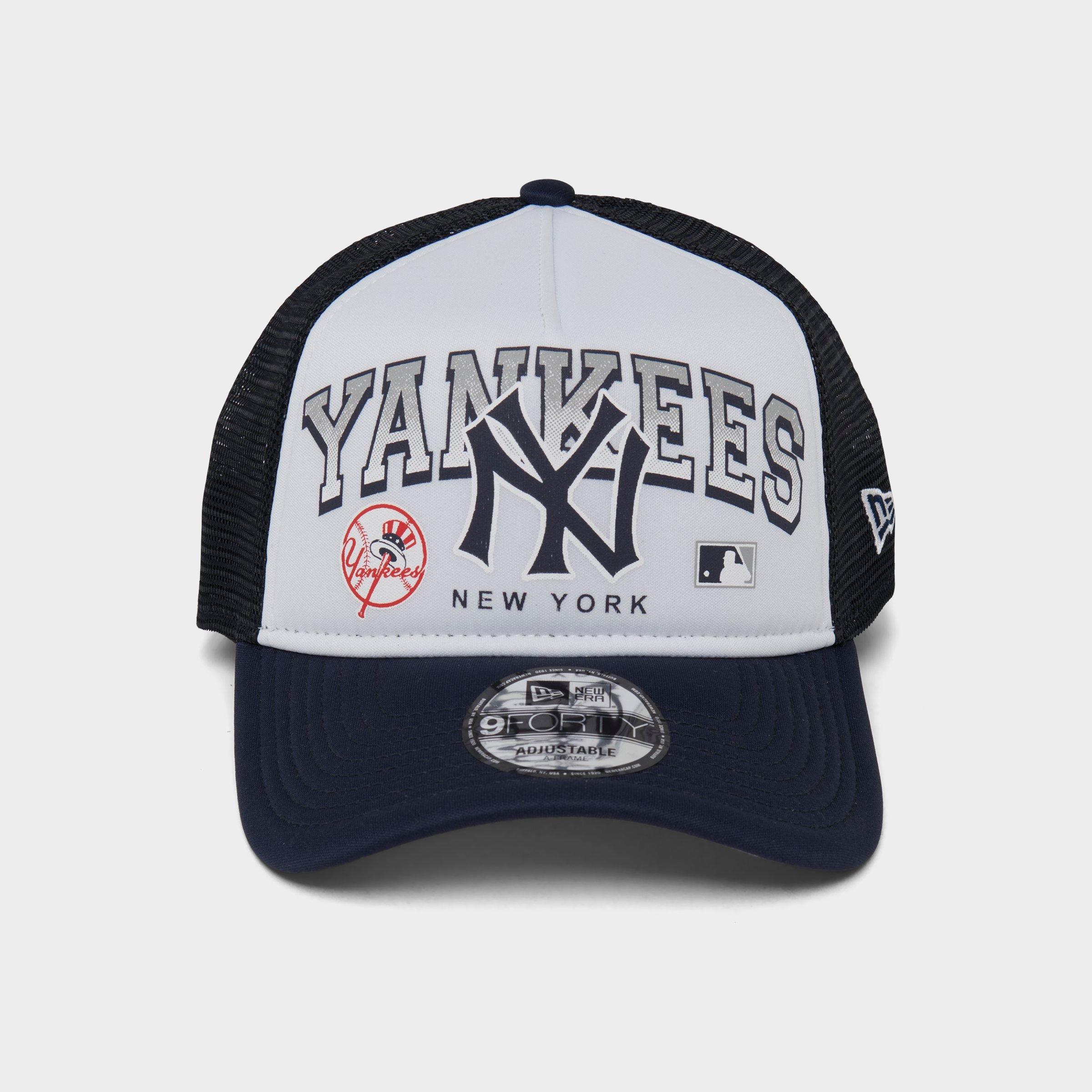 New Era New York Yankees MLB Retro Wordmark 9FORTY Trucker Hat