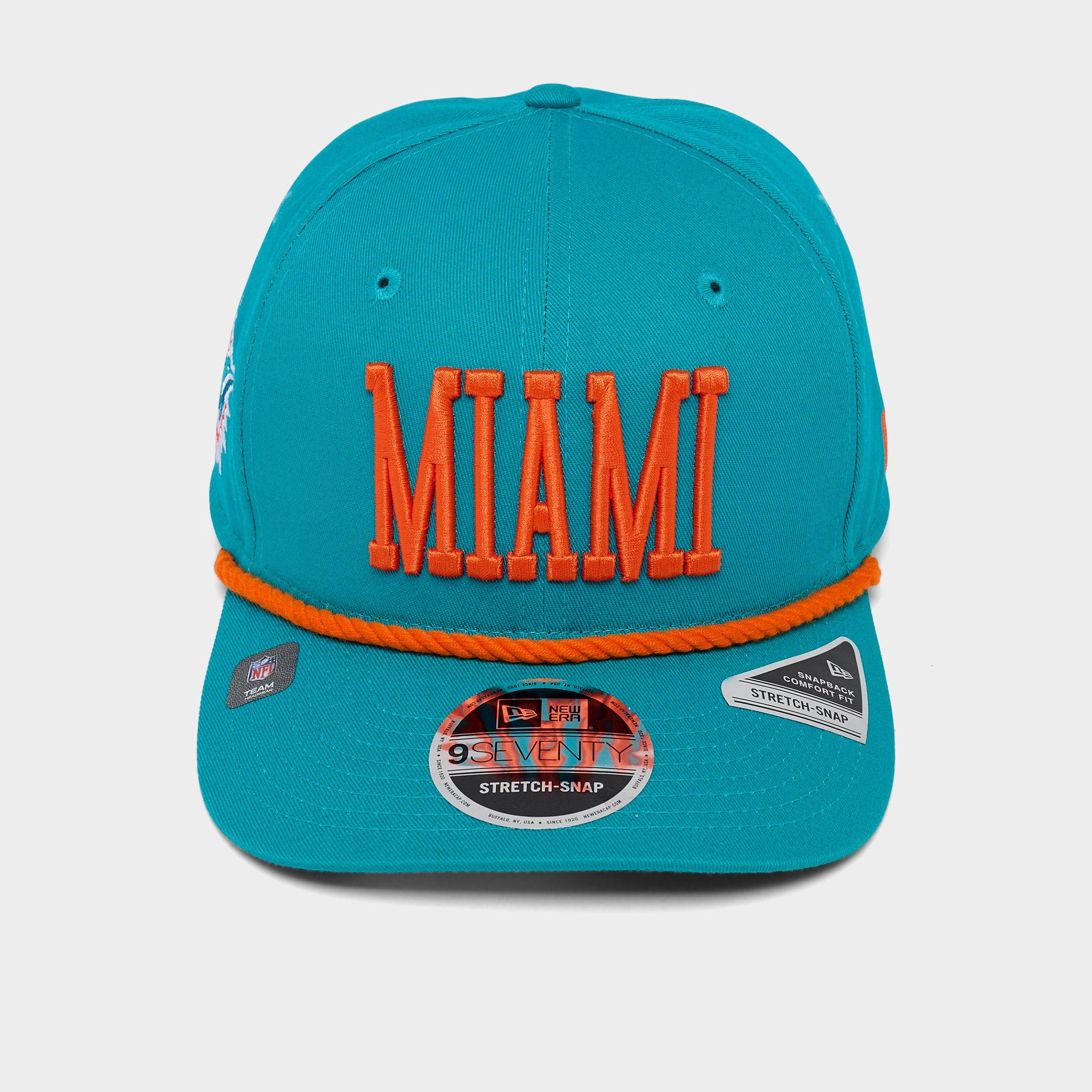 New Era Miami Dolphins NFL 9SEVENTY Rope Stretch-Snap Snapback Hat